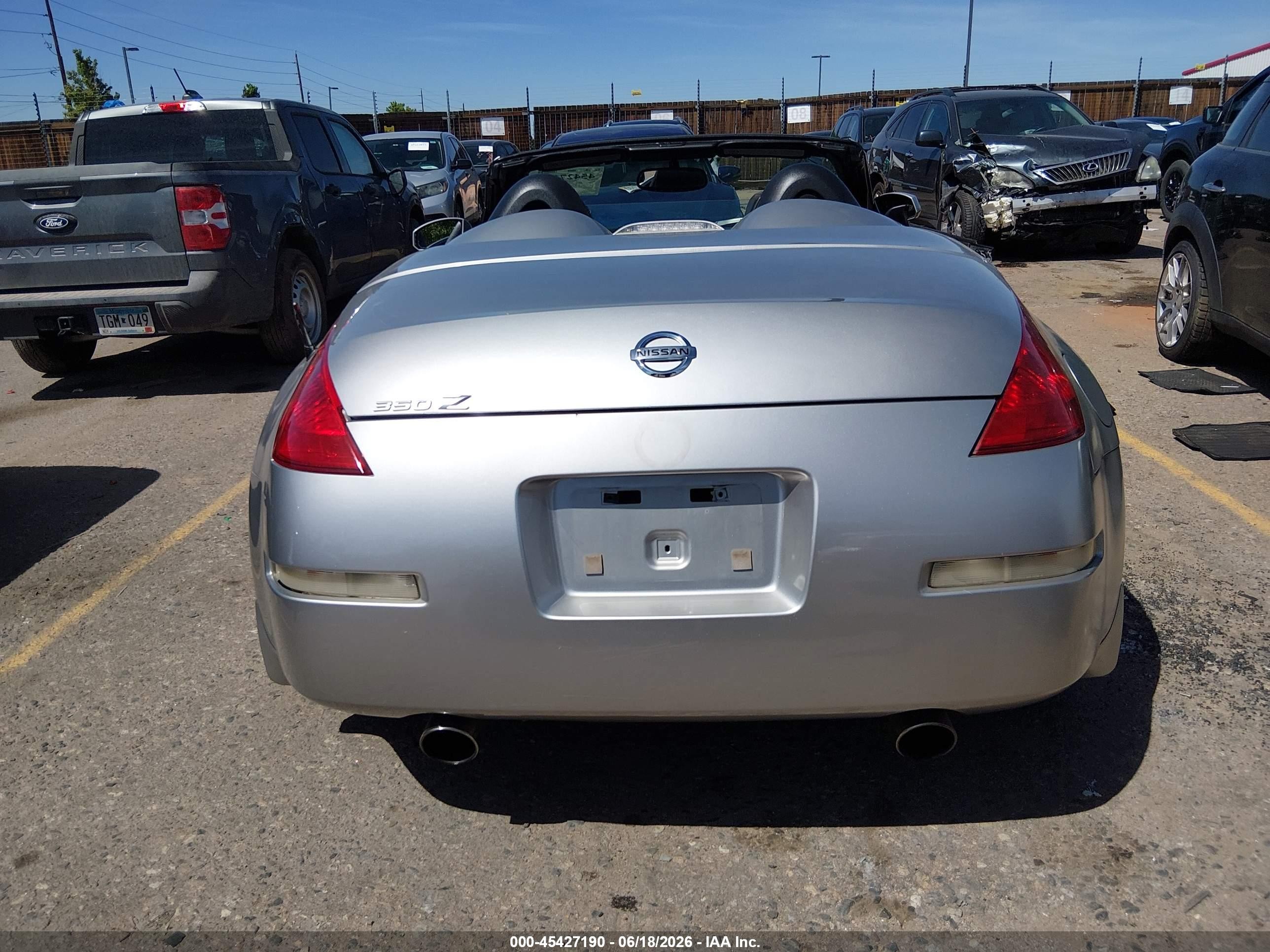 2004 Nissan 350z Enthusiast Silver vin: JN1AZ36DX4T110549