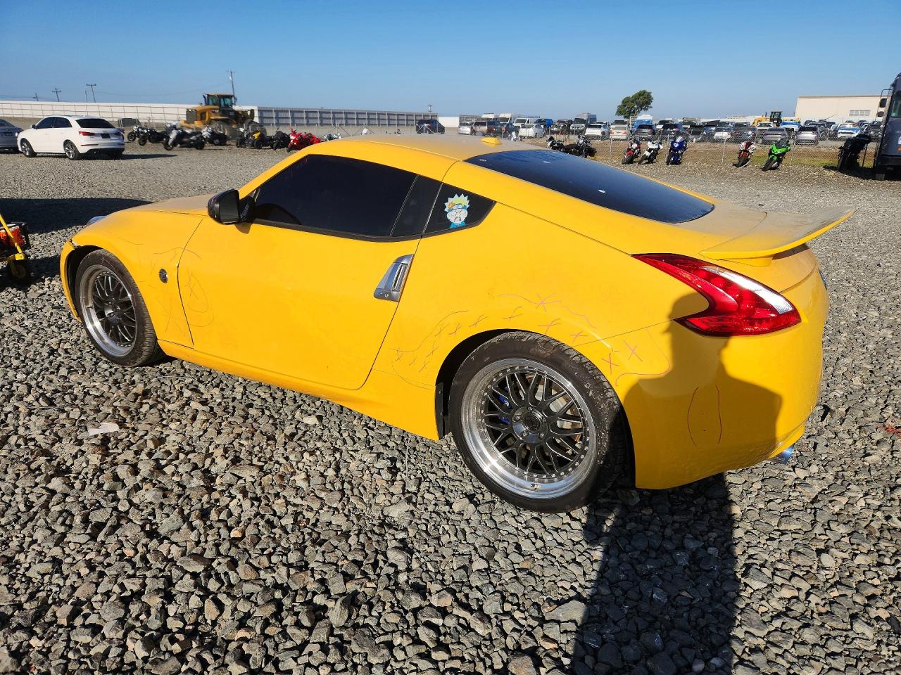 2009 Nissan 370z Base Yellow vin: JN1AZ44E19M402335