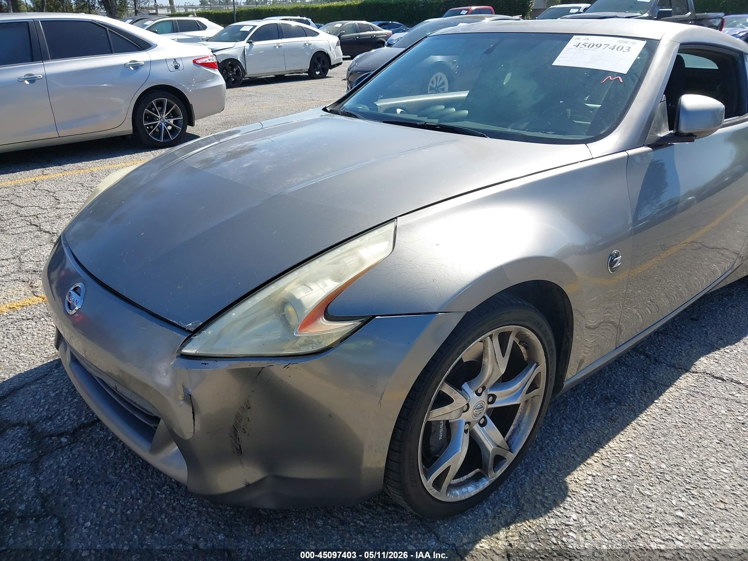 2010 Nissan 370z   Gray vin: JN1AZ4EH0AM505064