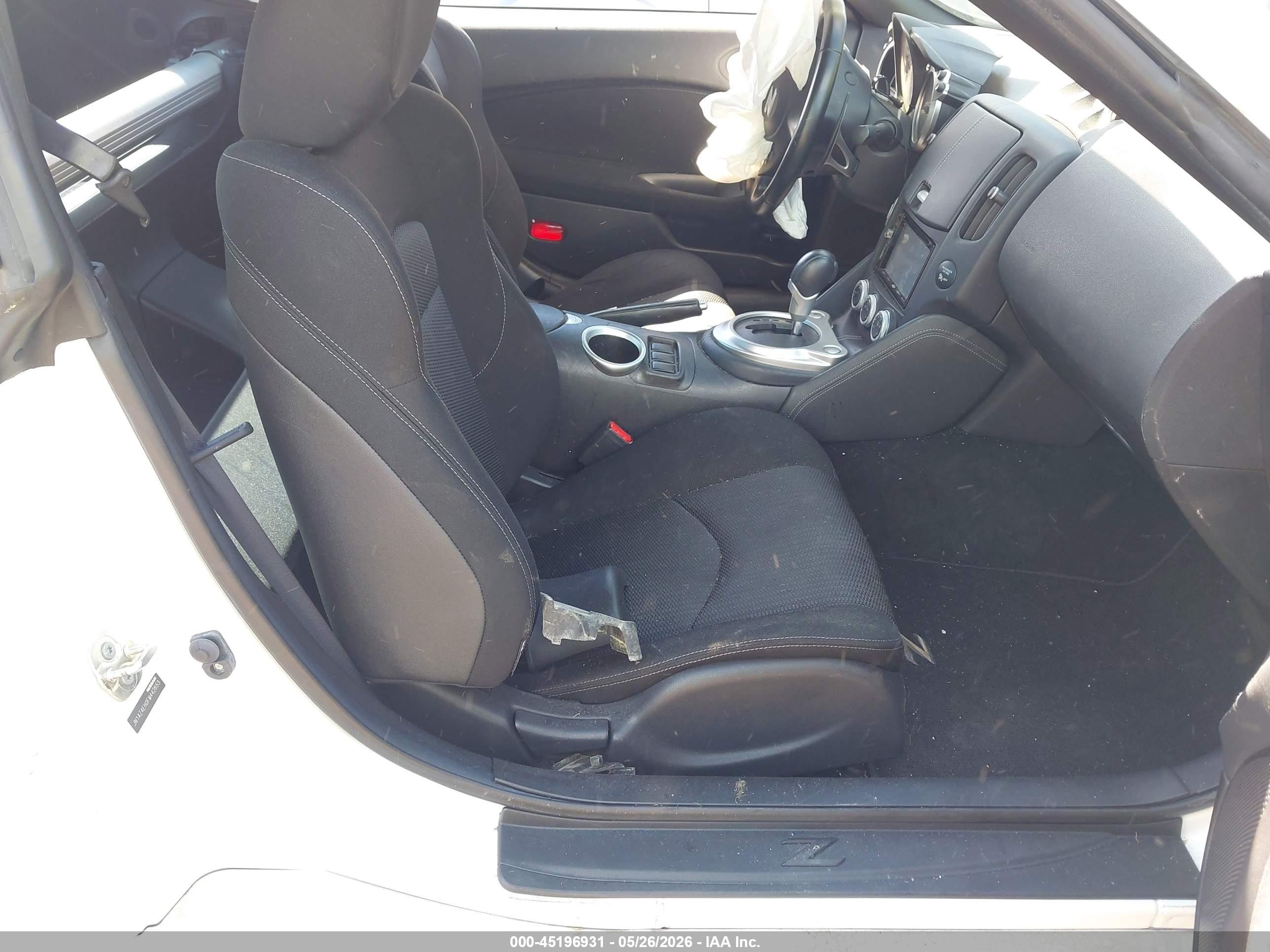 2015 Nissan 370z Sport White vin: JN1AZ4EH0FM442653