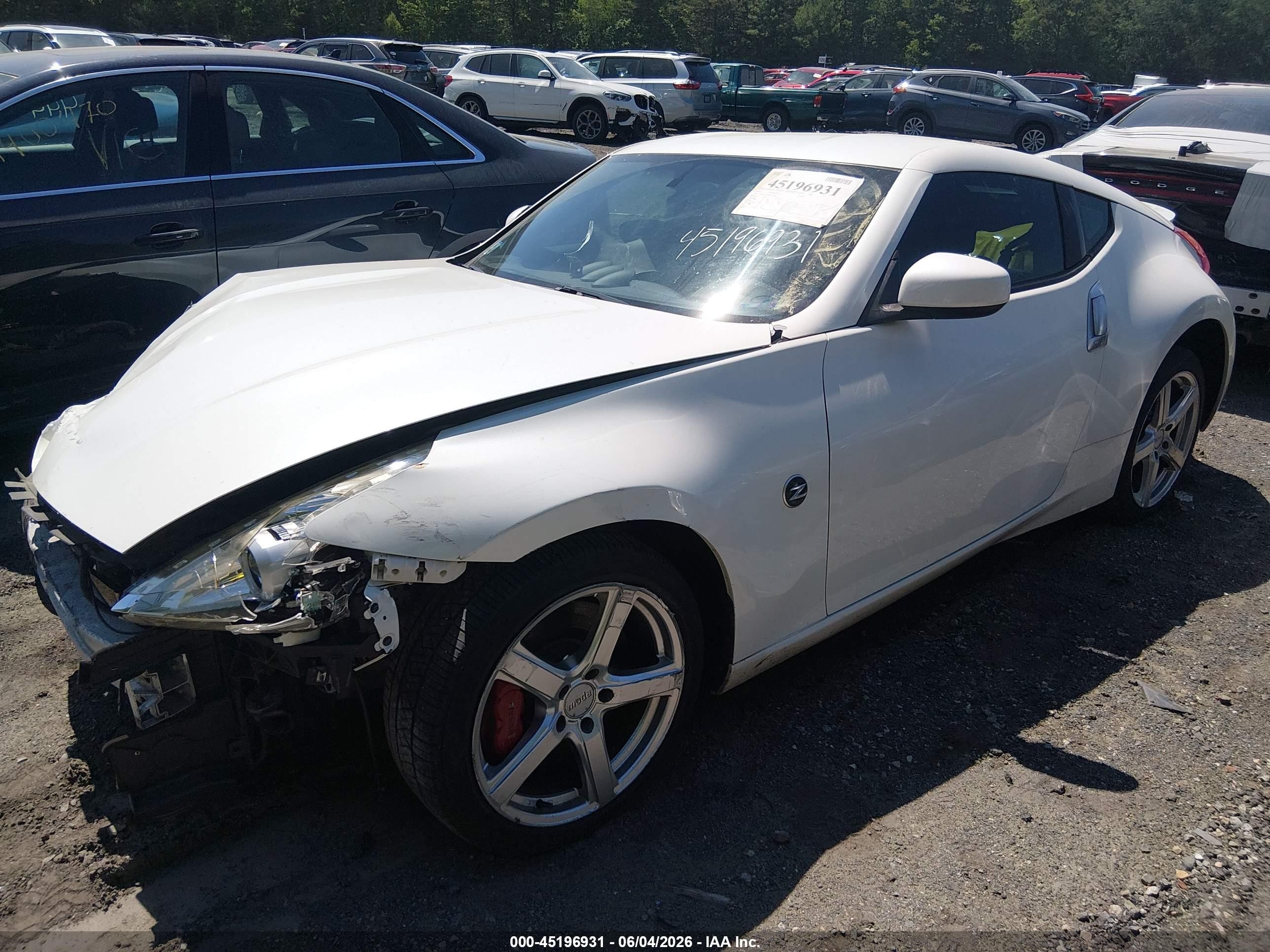 2015 Nissan 370z Sport White vin: JN1AZ4EH0FM442653