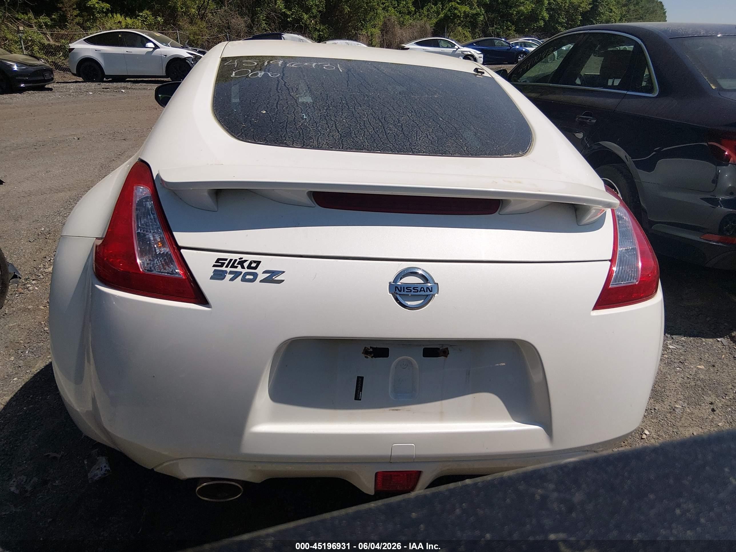 2015 Nissan 370z Sport White vin: JN1AZ4EH0FM442653