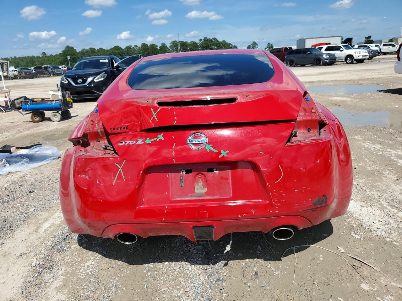 2011 Nissan 370z Base Red vin: JN1AZ4EH1BM555375