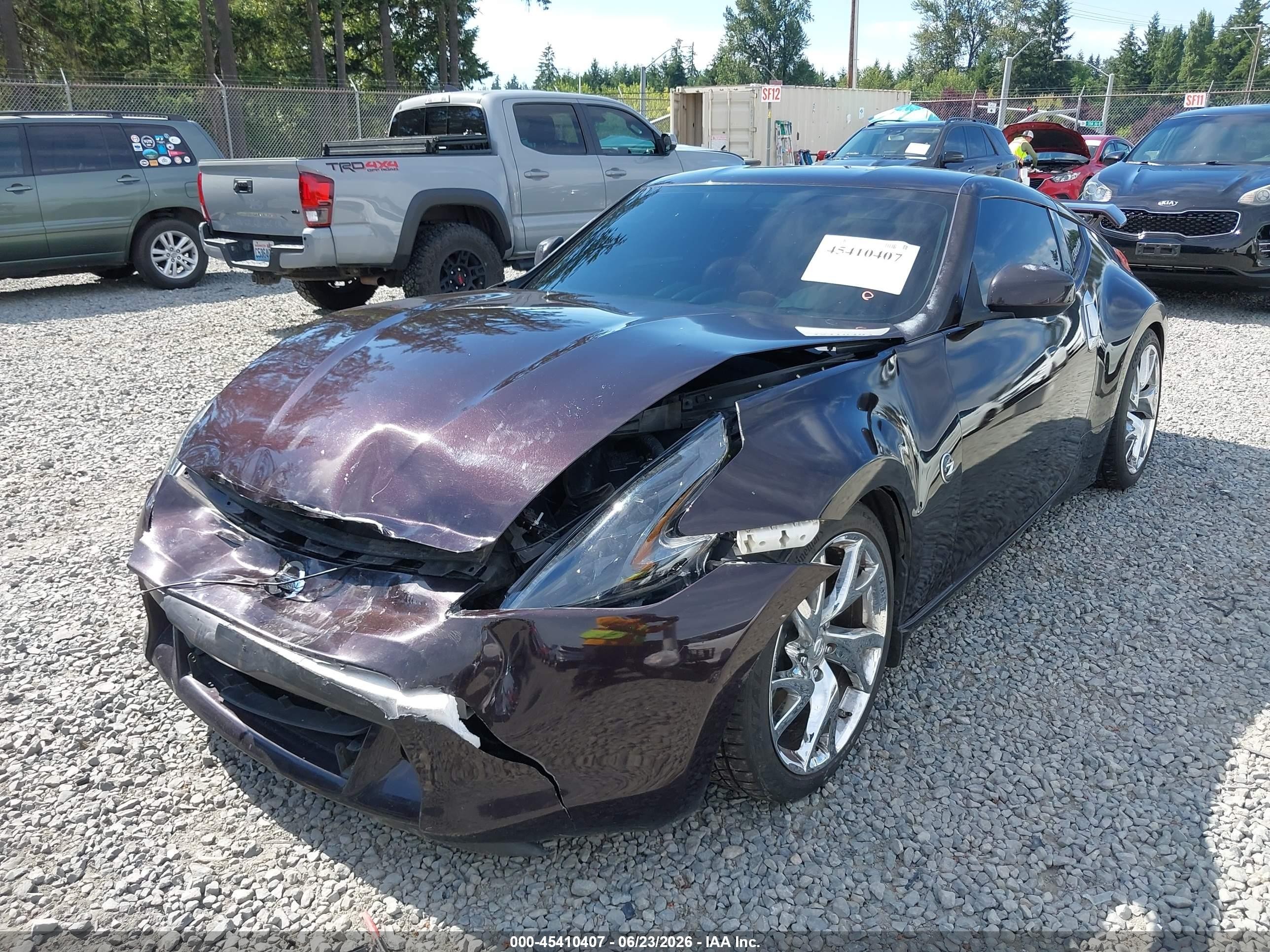 2012 Nissan 370z   Burgundy vin: JN1AZ4EH2CM563065