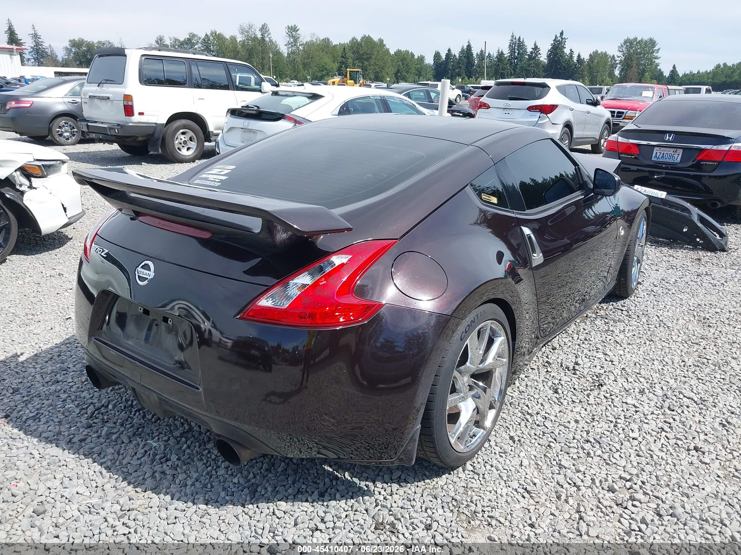 2012 Nissan 370z   Burgundy vin: JN1AZ4EH2CM563065