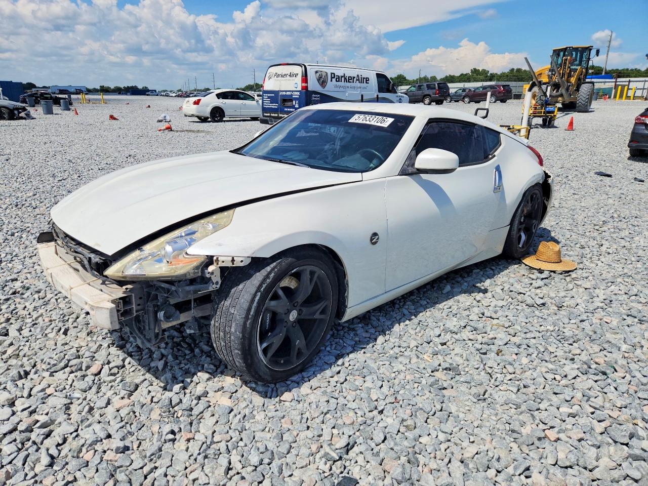 2010 Nissan 370z Base White vin: JN1AZ4EH3AM506175