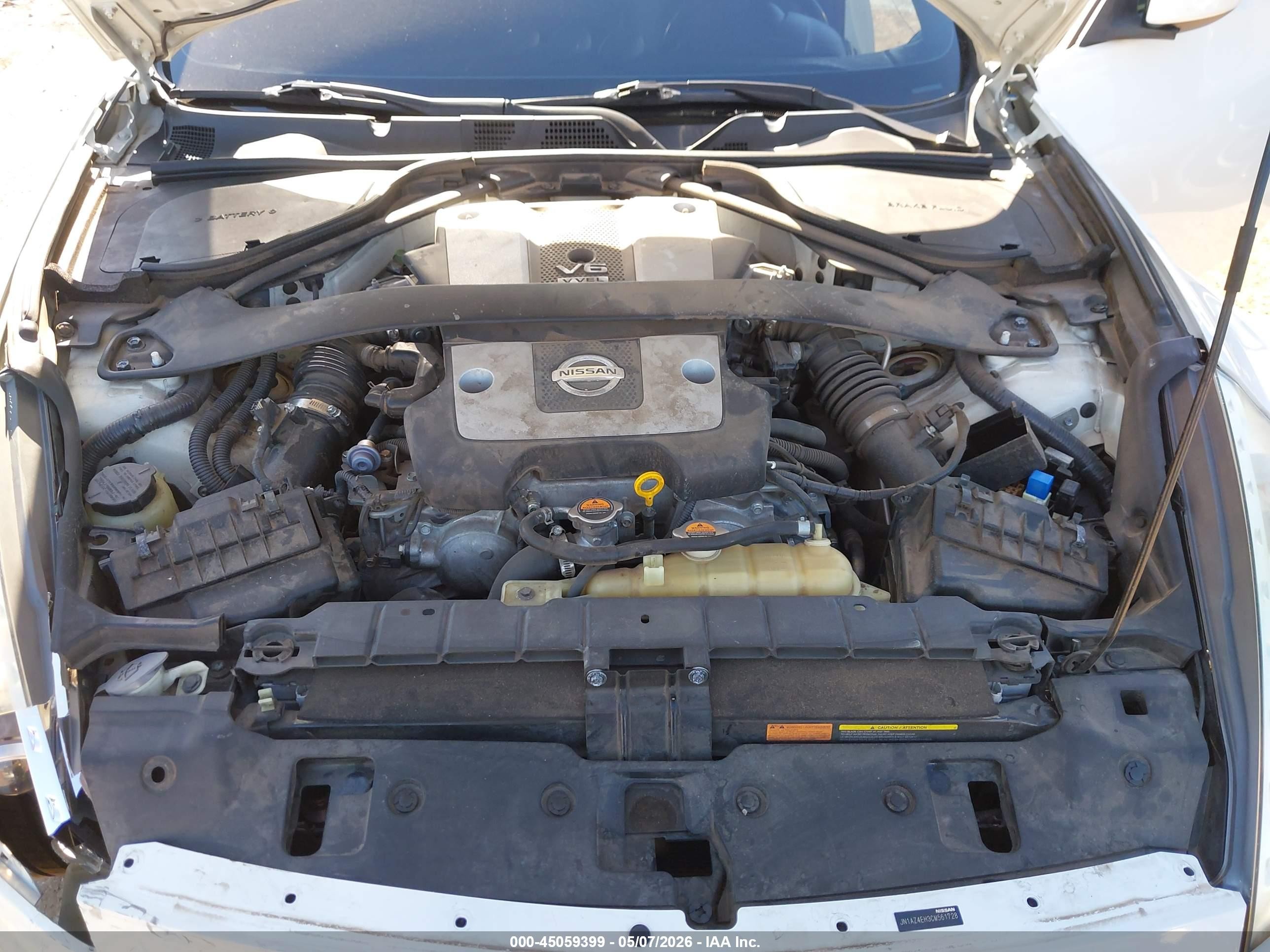 2012 Nissan 370z Touring Белый vin: JN1AZ4EH3CM561728