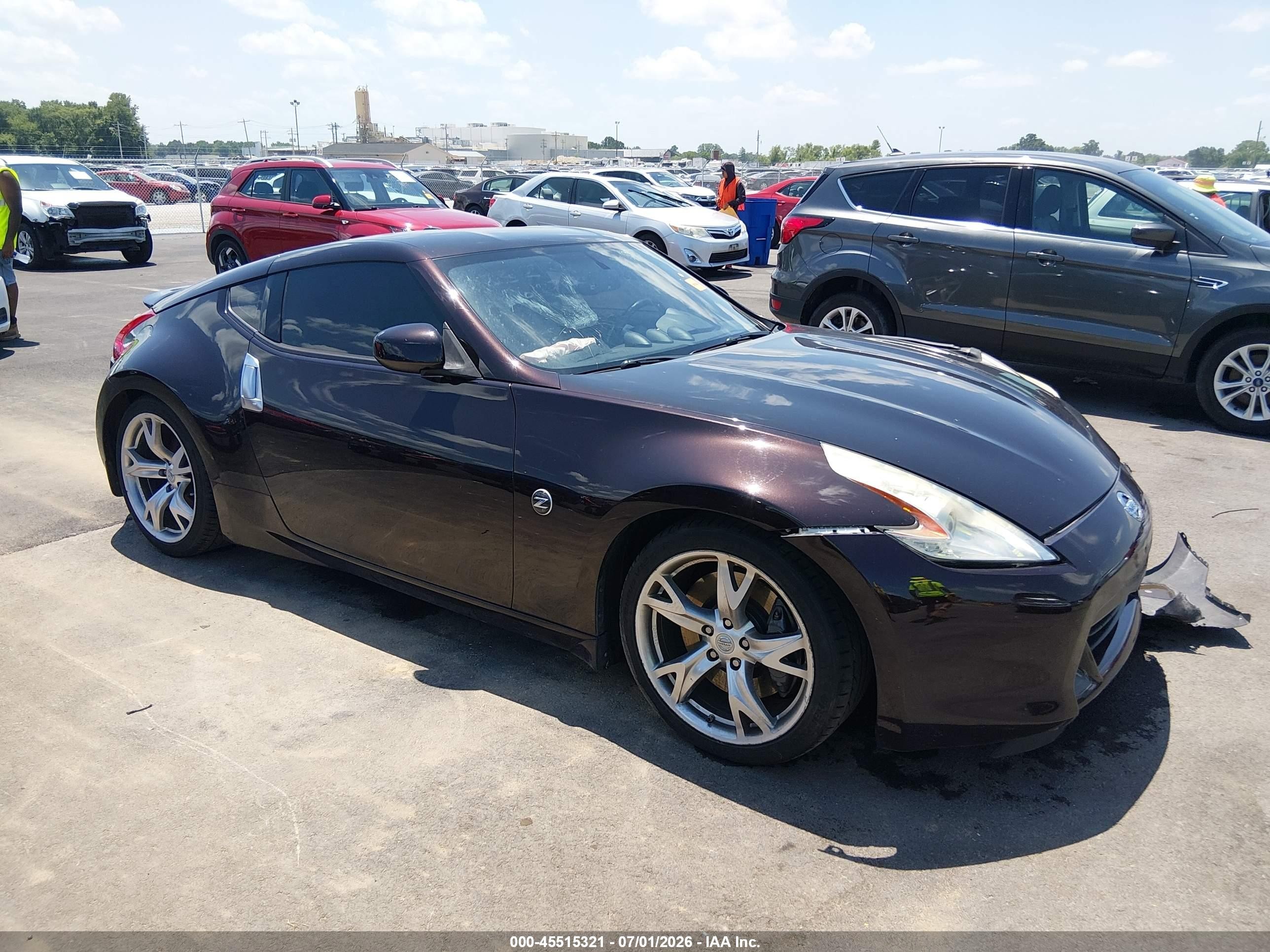 2010 Nissan 370z Touring Burgundy vin: JN1AZ4EH4AM504161