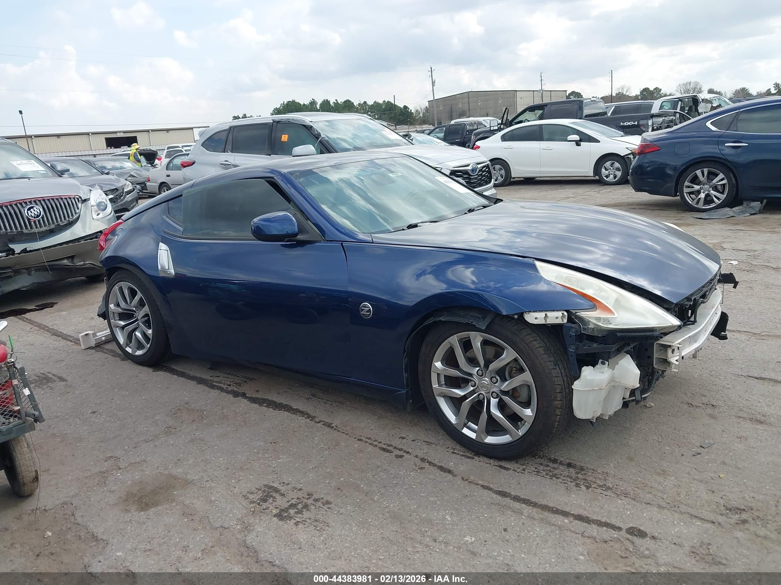 2014 Nissan 370z Touring Blue vin: JN1AZ4EH4EM632051