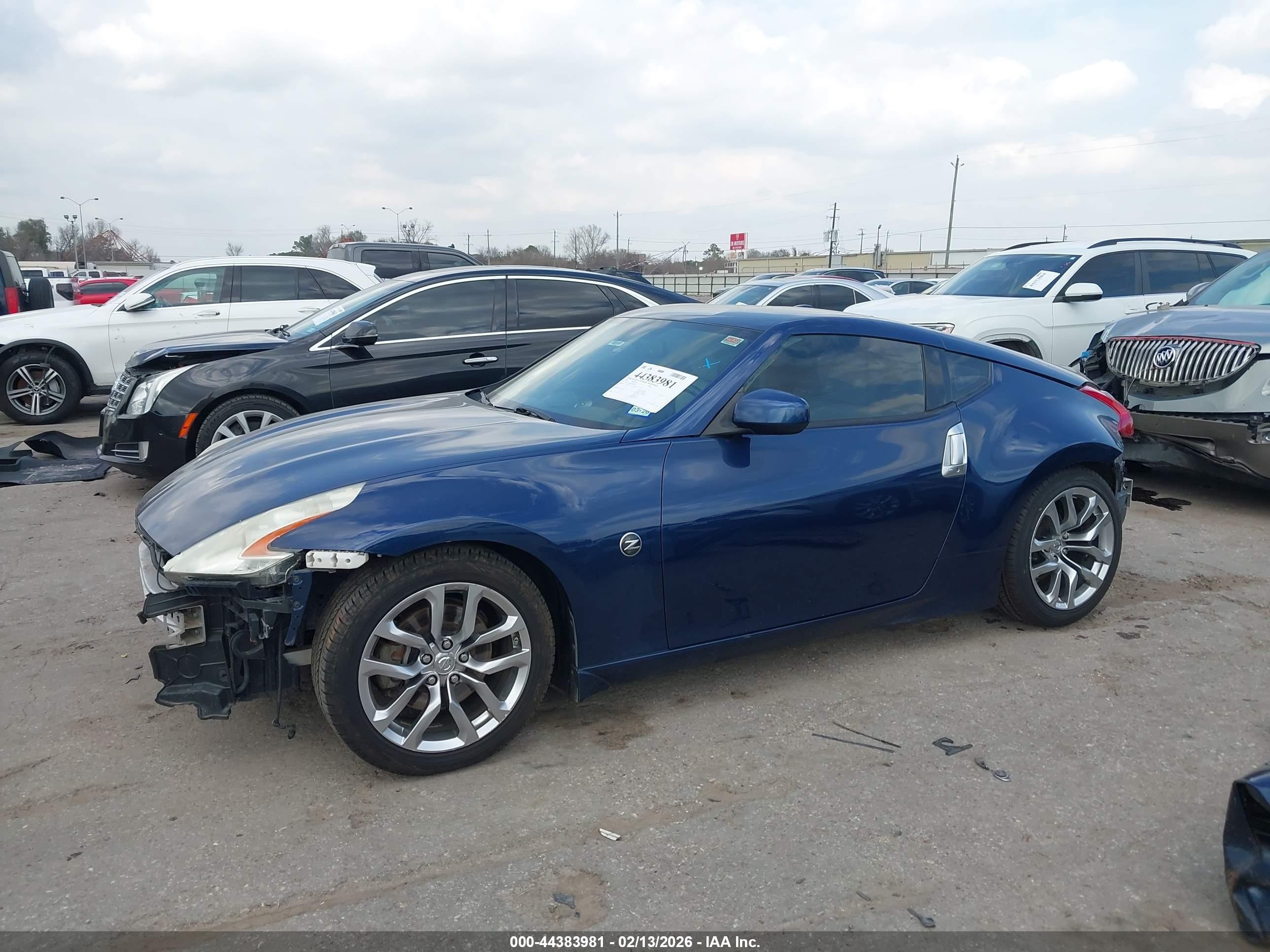 2014 Nissan 370z Touring Blue vin: JN1AZ4EH4EM632051