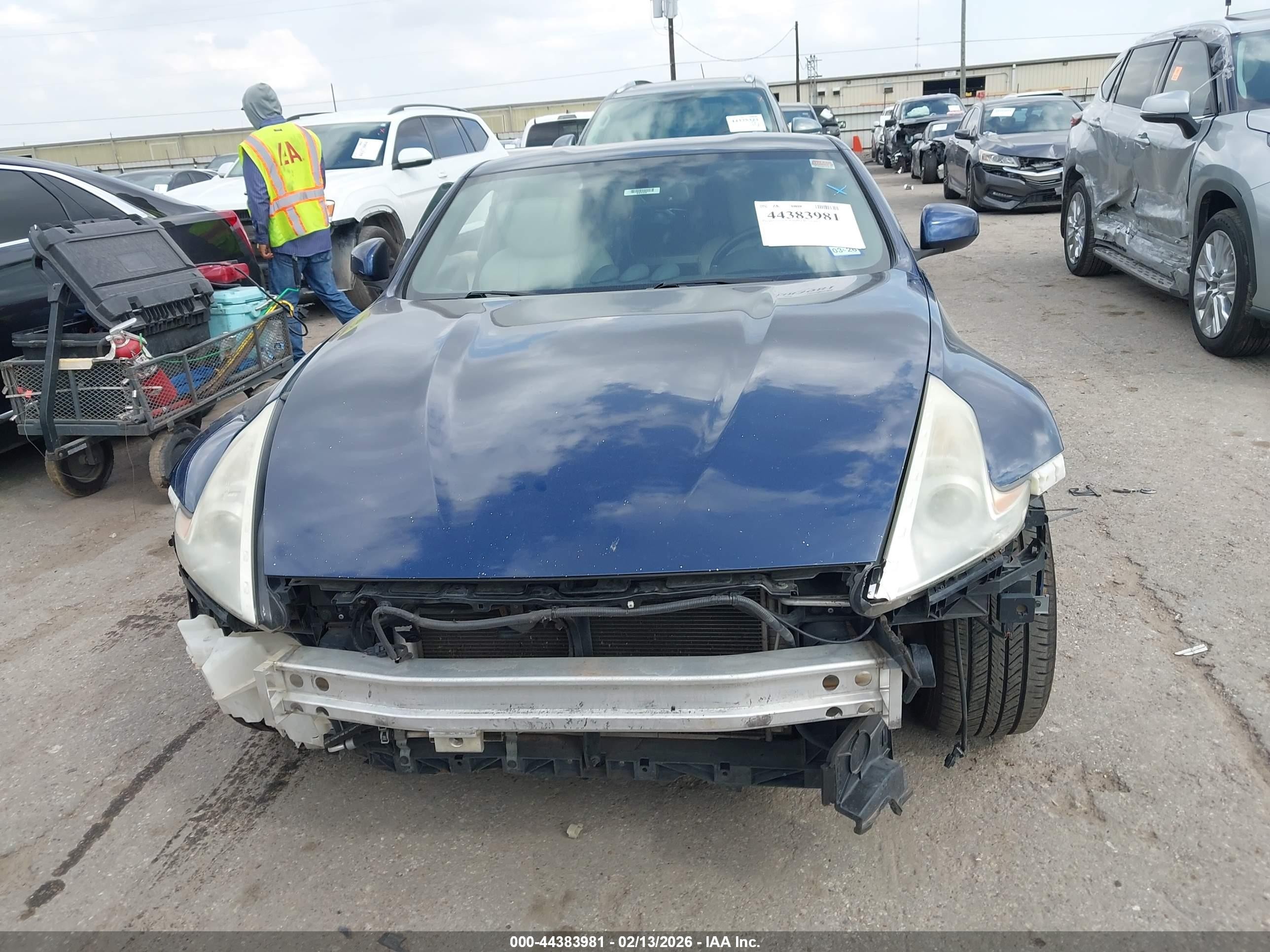 2014 Nissan 370z Touring Blue vin: JN1AZ4EH4EM632051