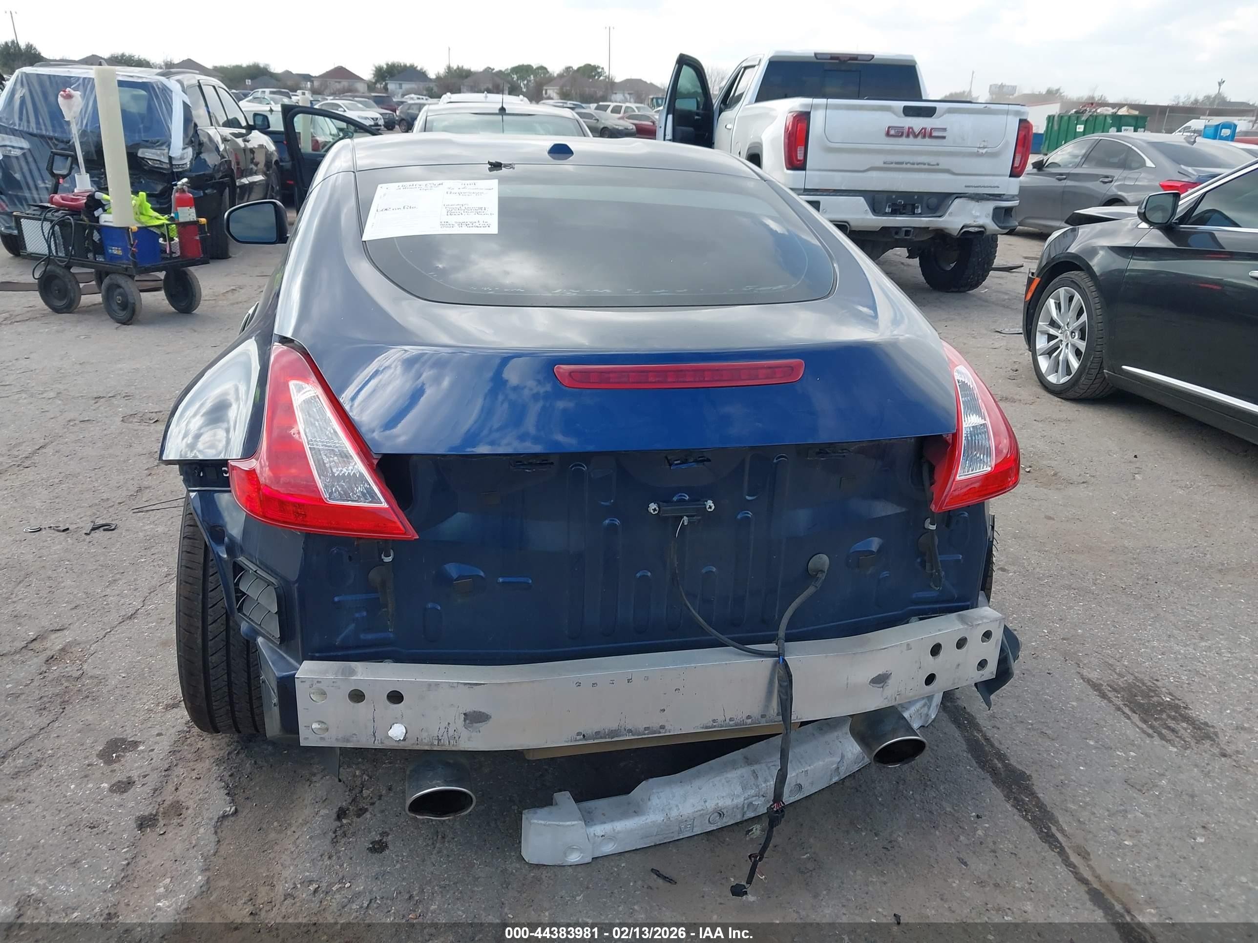 2014 Nissan 370z Touring Blue vin: JN1AZ4EH4EM632051