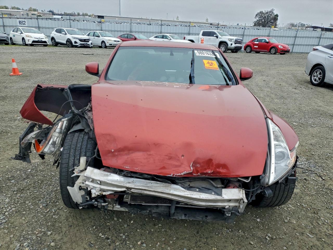 2013 Nissan 370z Base Orange vin: JN1AZ4EH6DM881501
