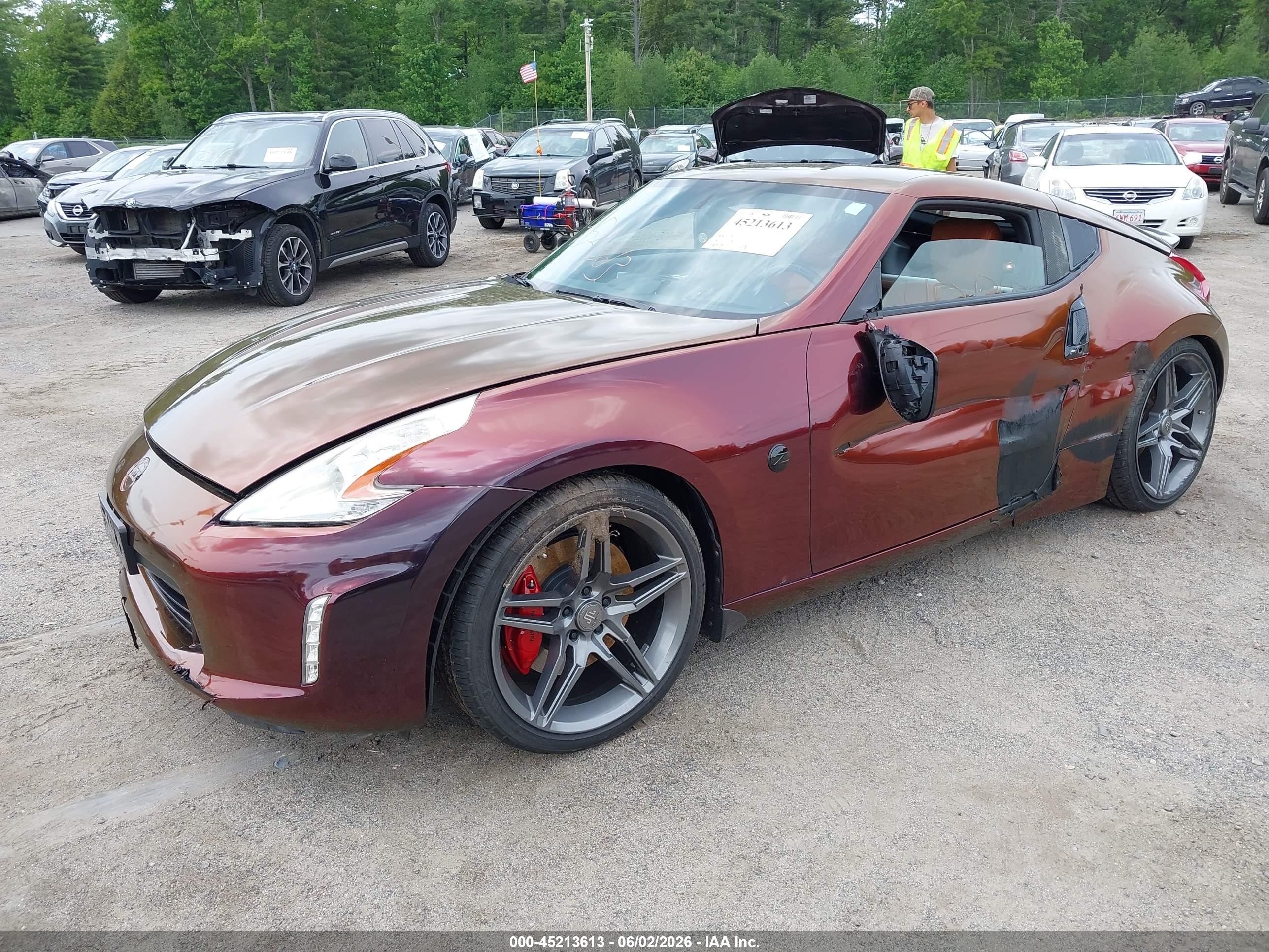 2013 Nissan 370z Touring Оранжевый vin: JN1AZ4EH7DM880616