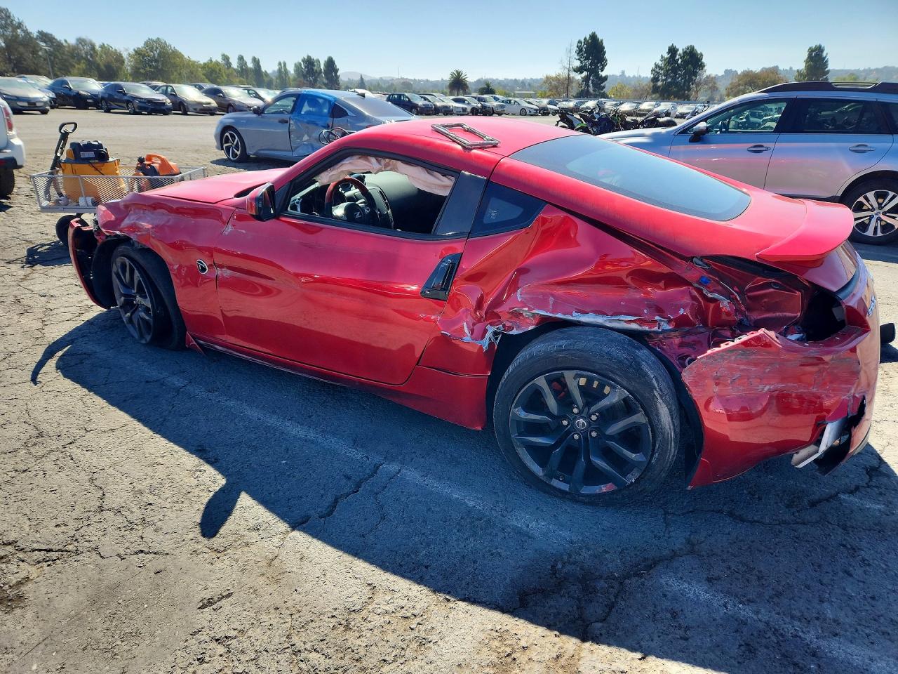 2020 Nissan 370z Base Red vin: JN1AZ4EH7LM820768