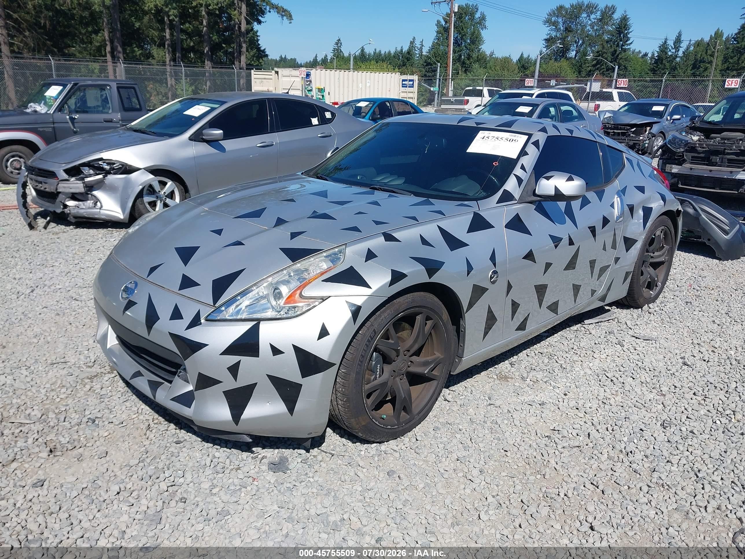2010 Nissan 370z Touring Серебряный vin: JN1AZ4EH8AM505832