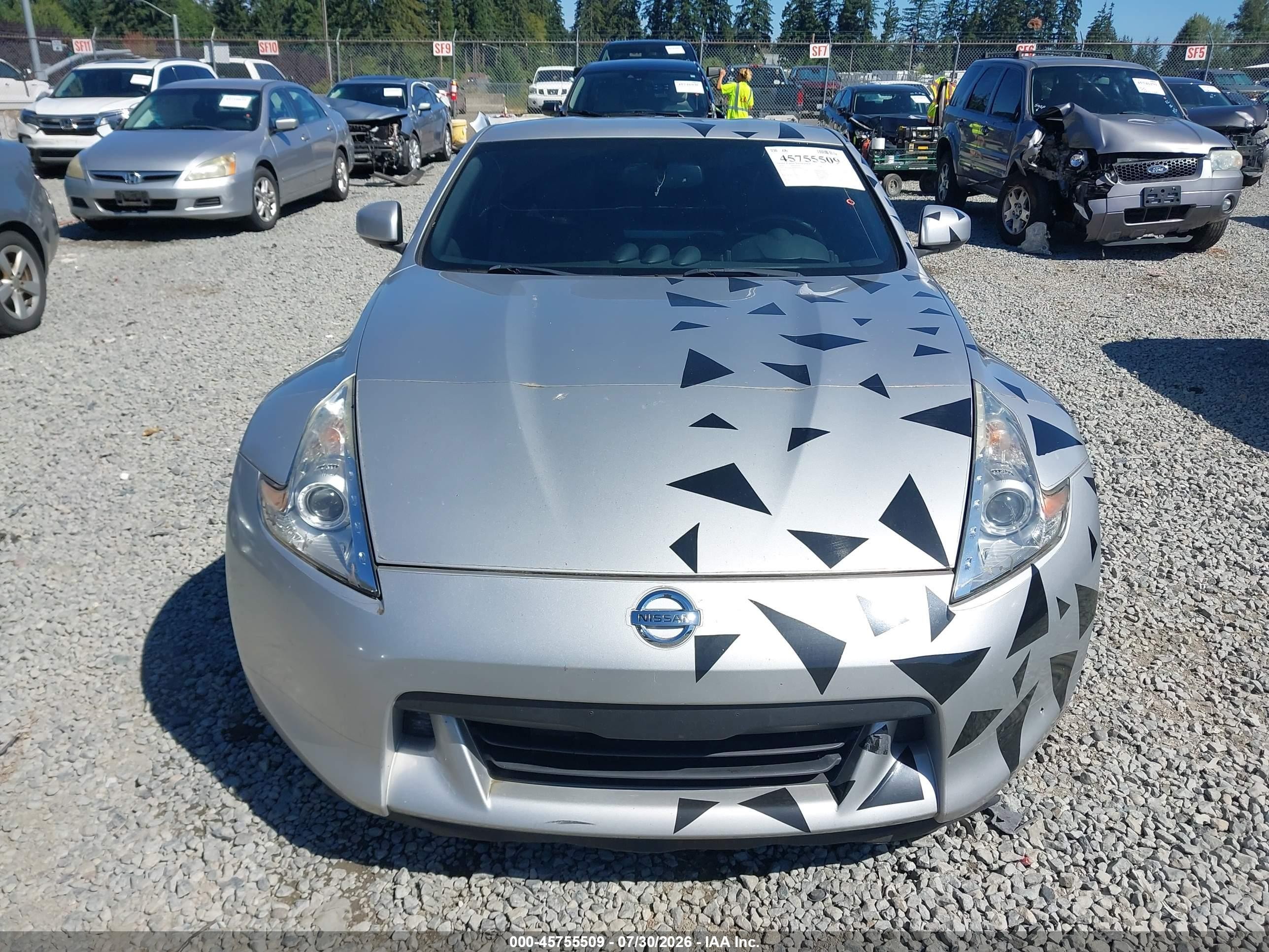 2010 Nissan 370z Touring Серебряный vin: JN1AZ4EH8AM505832
