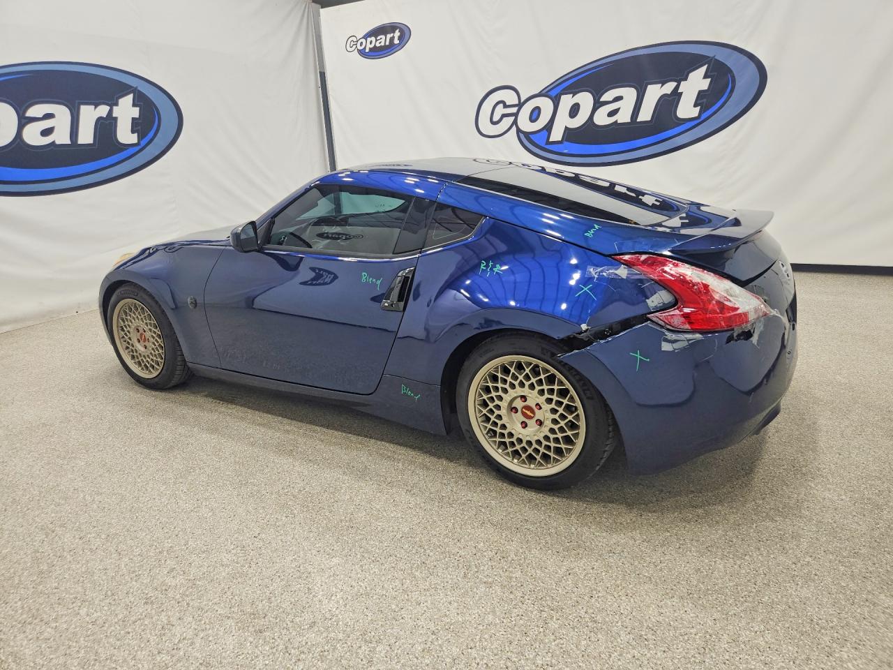 2015 Nissan 370z Base Blue vin: JN1AZ4EH8FM442545