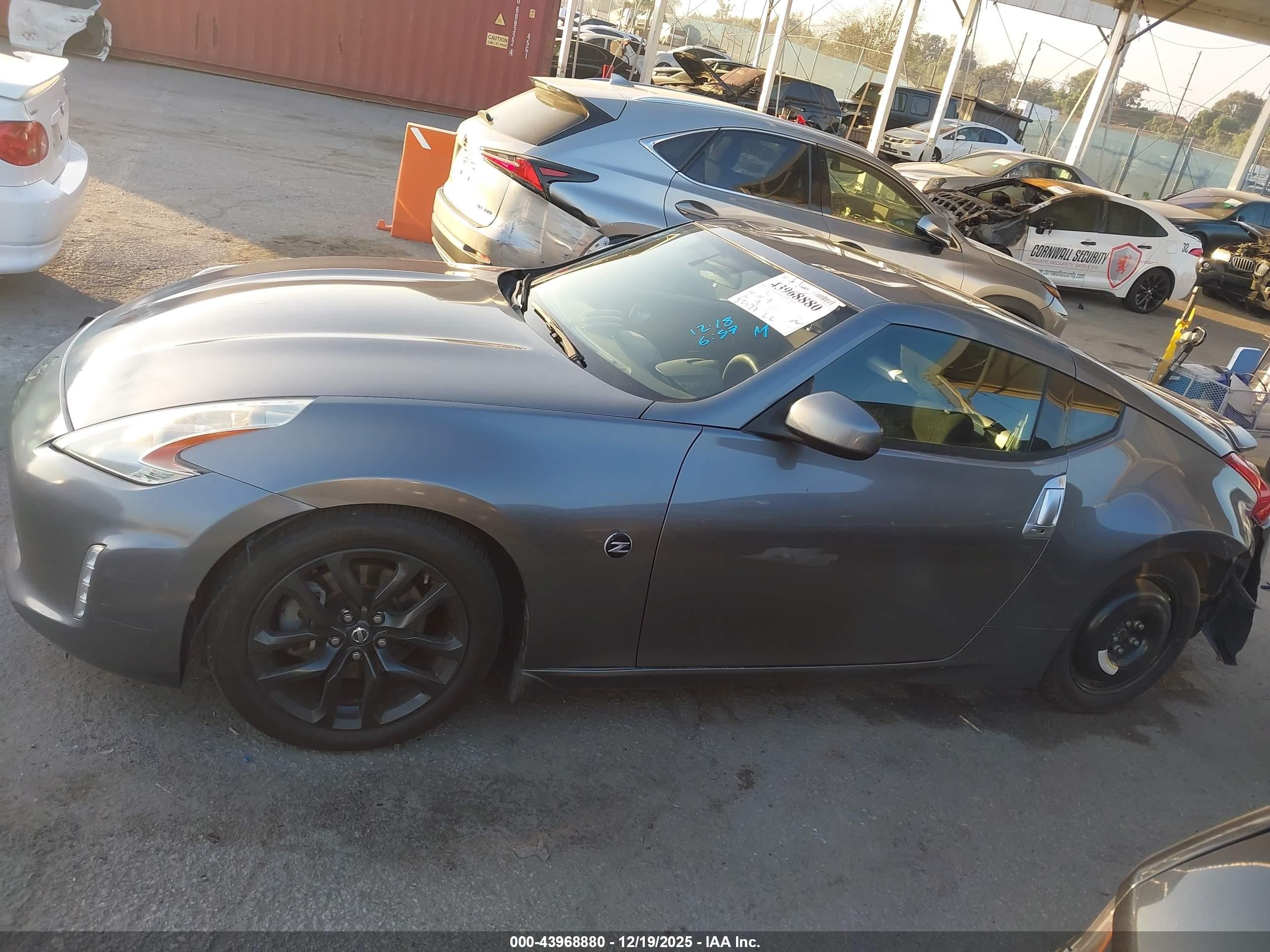 2015 Nissan 370z Серый vin: JN1AZ4EH9FM444580