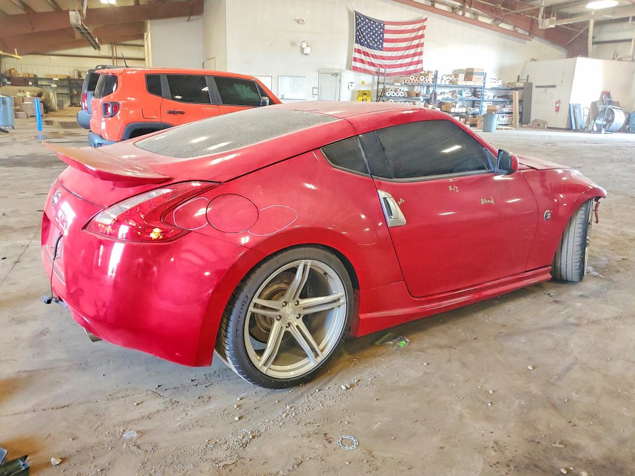 2010 Nissan 370z Base Red vin: JN1AZ4EHXAM500079