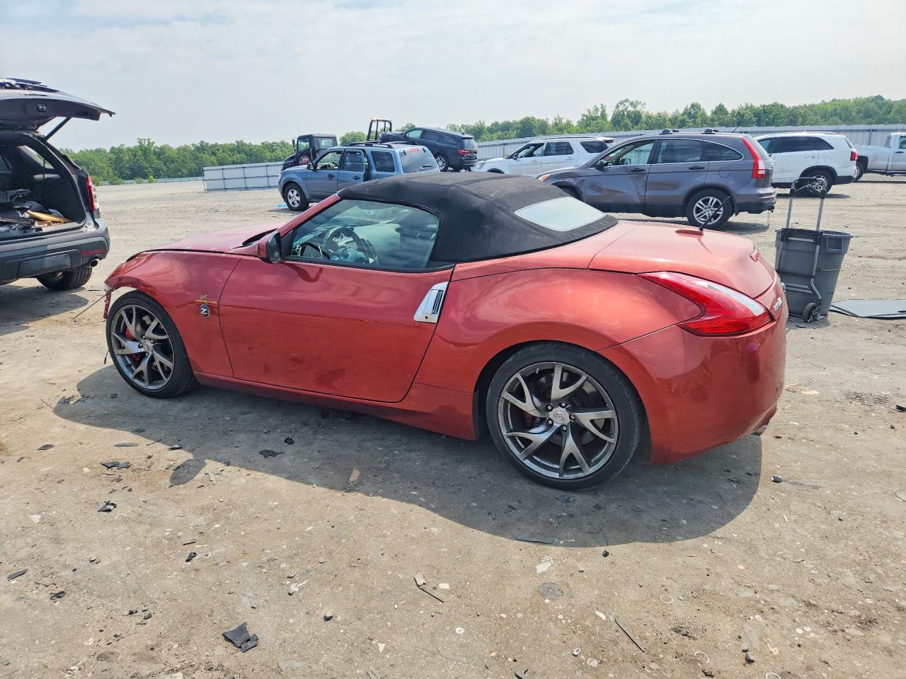 2014 Nissan 370z Roadster Orange vin: JN1AZ4FH2EM620138