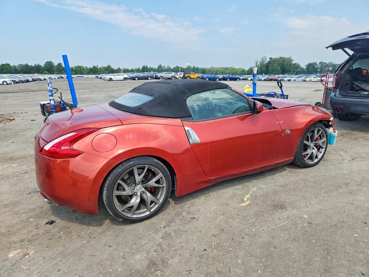 2014 Nissan 370z Roadster Orange vin: JN1AZ4FH2EM620138