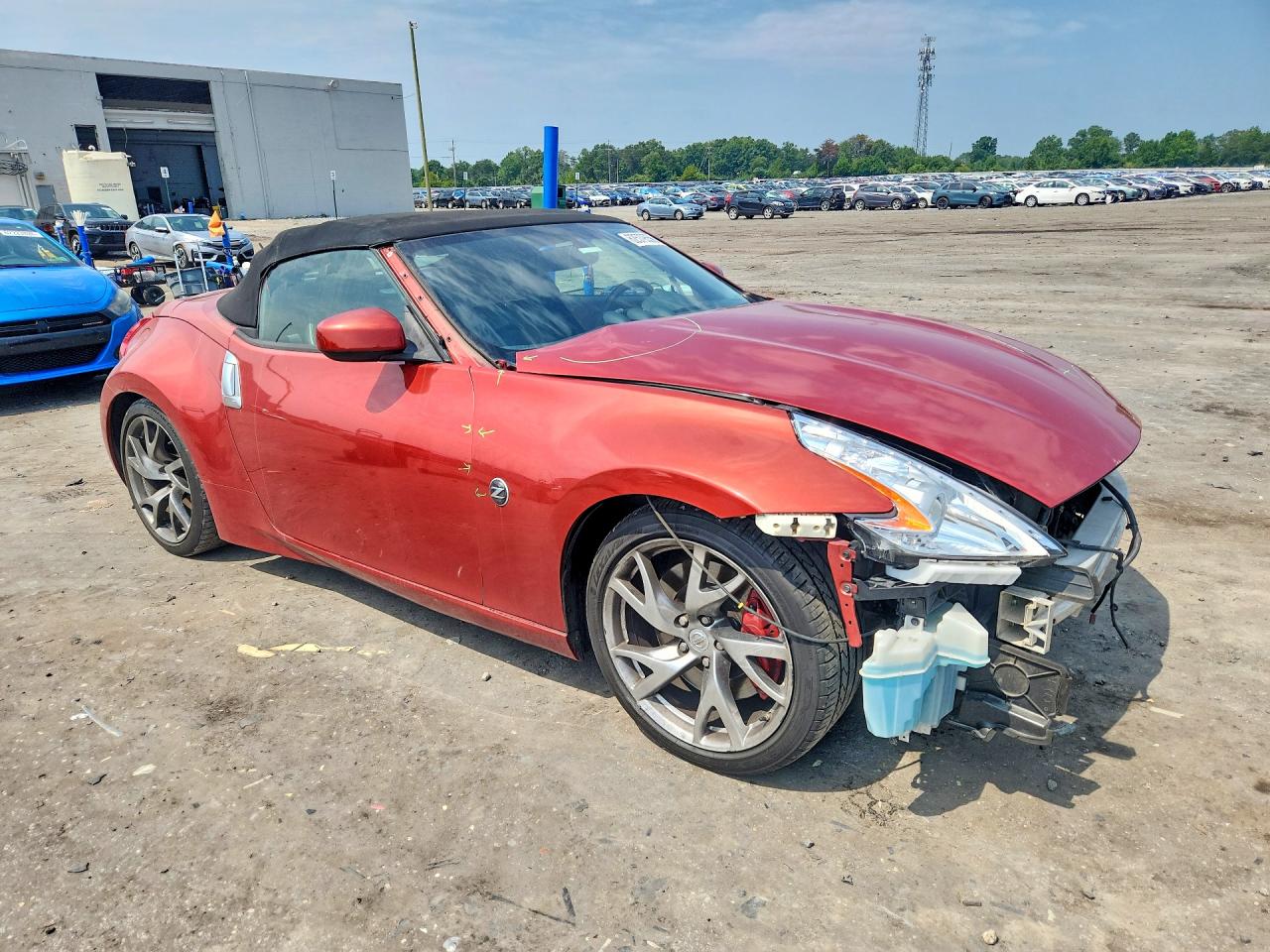 2014 Nissan 370z Roadster Orange vin: JN1AZ4FH2EM620138