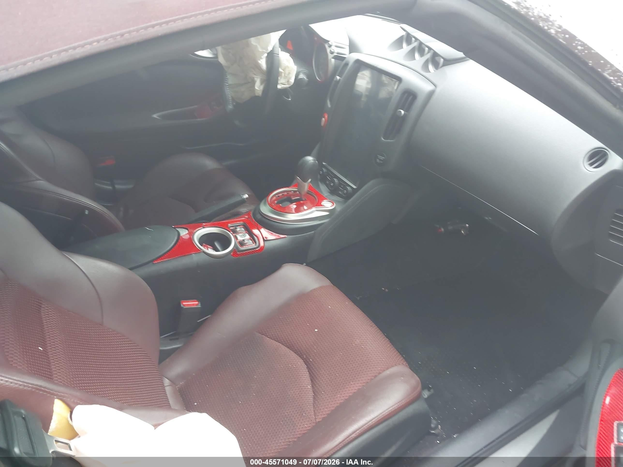 2013 Nissan 370z Touring Бордовый vin: JN1AZ4FH7DM790235