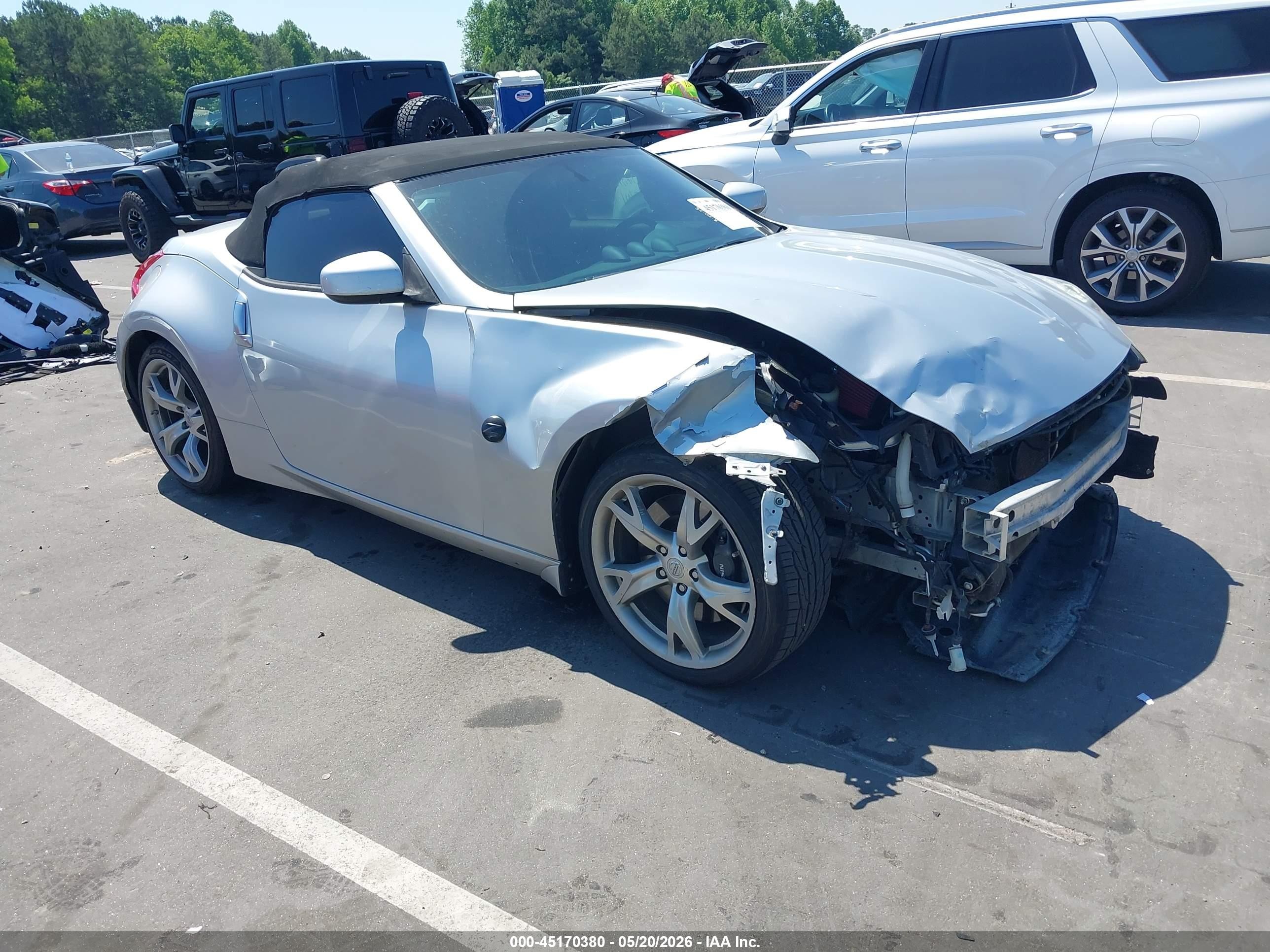 2010 Nissan 370z Touring Silver vin: JN1AZ4FHXAM301838