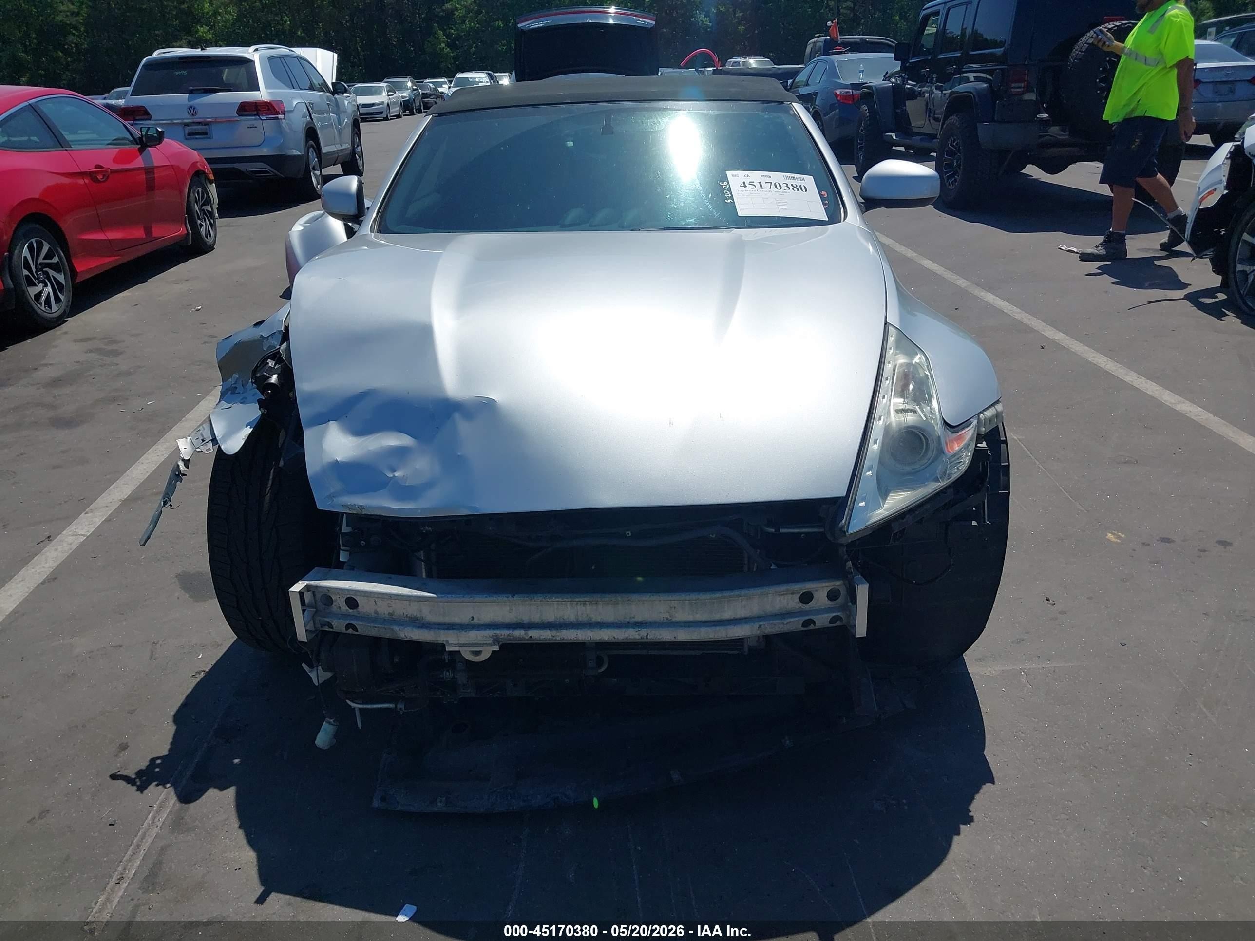 2010 Nissan 370z Touring Silver vin: JN1AZ4FHXAM301838