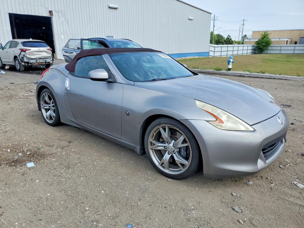 2010 Nissan 370z Roadster Gray vin: JN1AZ4FHXAM303850
