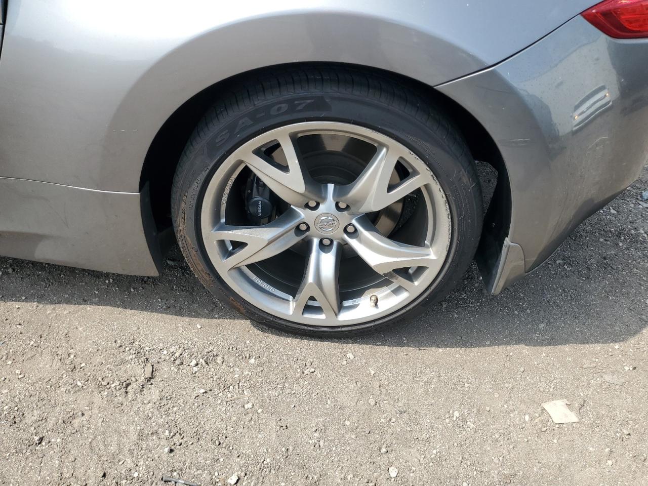 2010 Nissan 370z Roadster Gray vin: JN1AZ4FHXAM303850 Damage: Left Rear Wheel, Curb Rash, 6 To 7 Inches