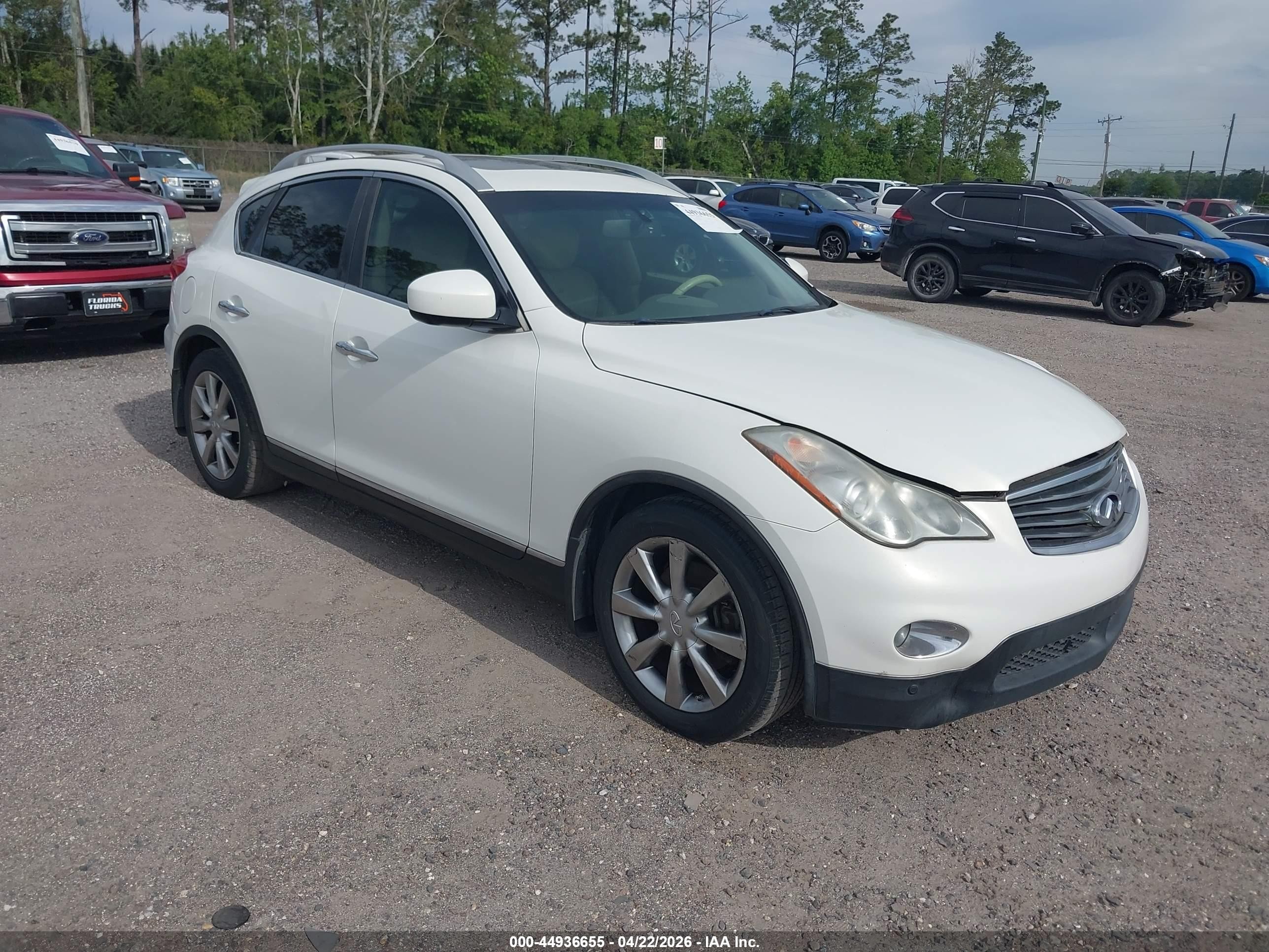 2013 Infiniti Ex37 Journey White vin: JN1BJ0HP0DM430278