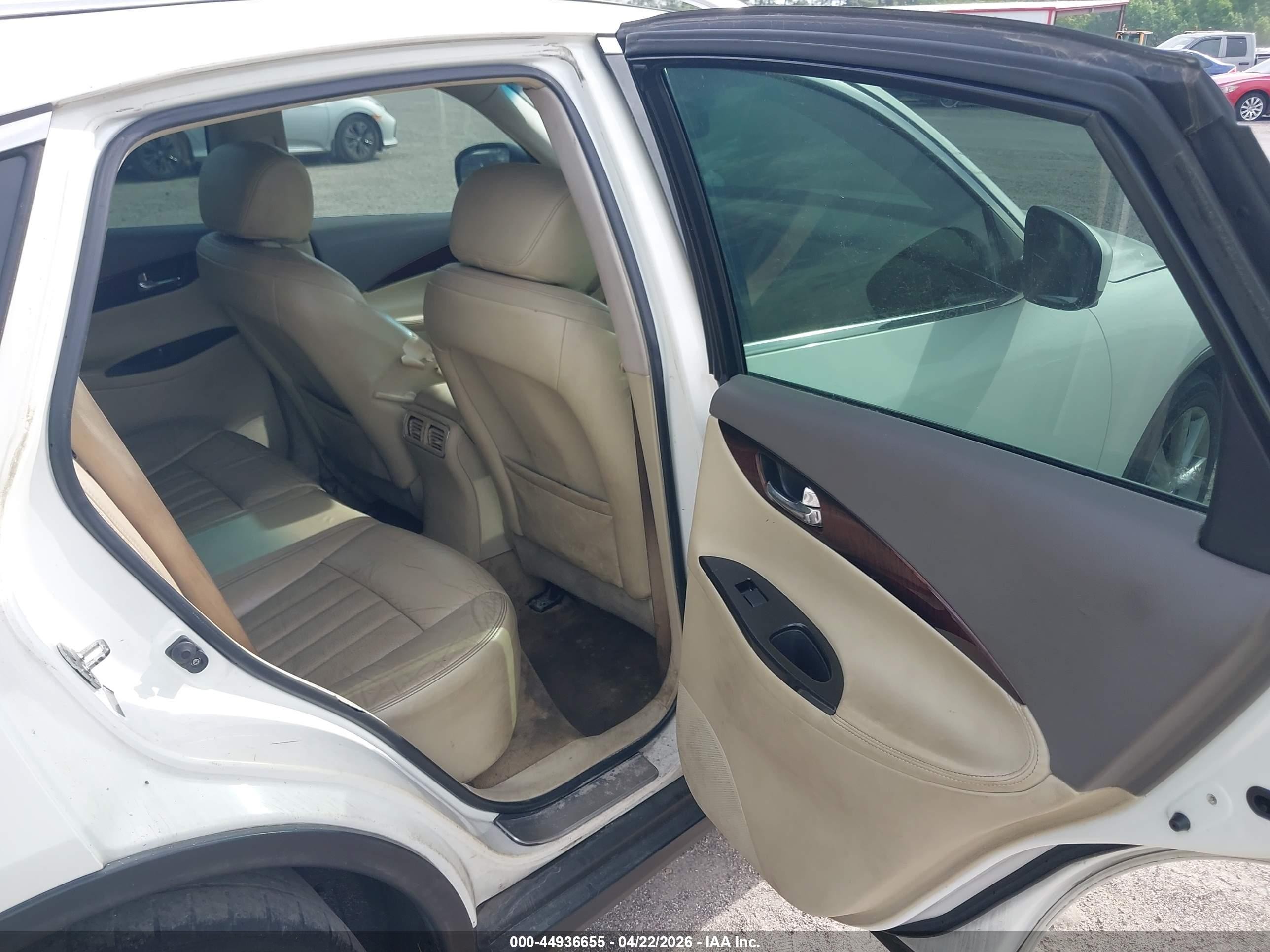 2013 Infiniti Ex37 Journey White vin: JN1BJ0HP0DM430278
