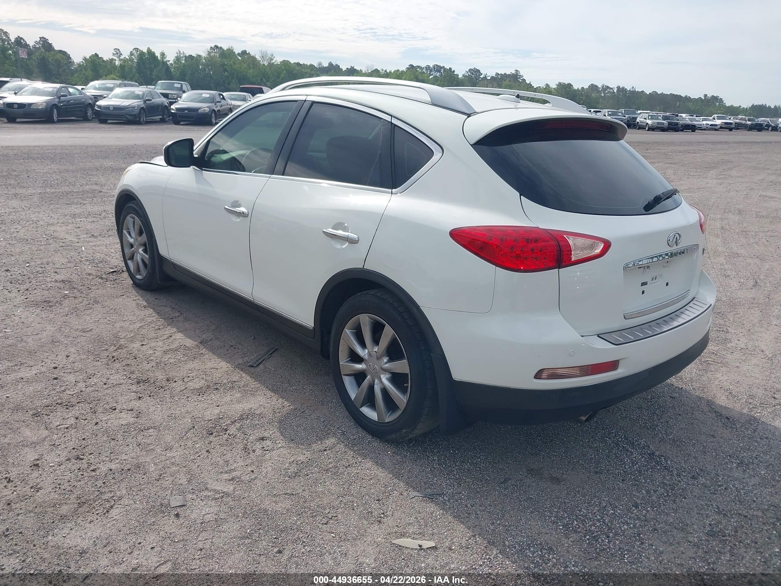 2013 Infiniti Ex37 Journey White vin: JN1BJ0HP0DM430278