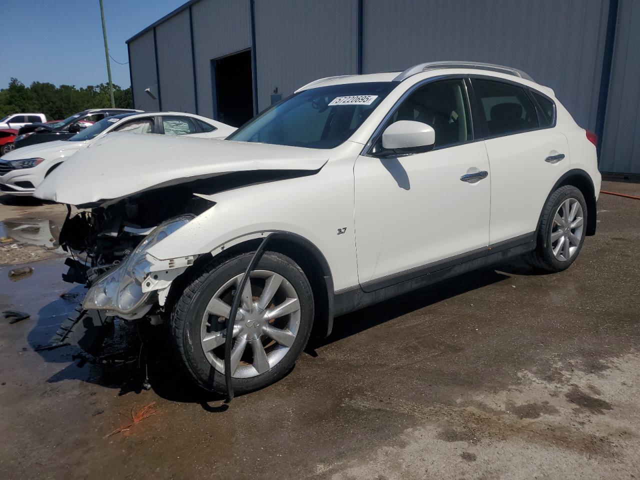 2015 Infiniti Qx50 White vin: JN1BJ0HP0FM731121