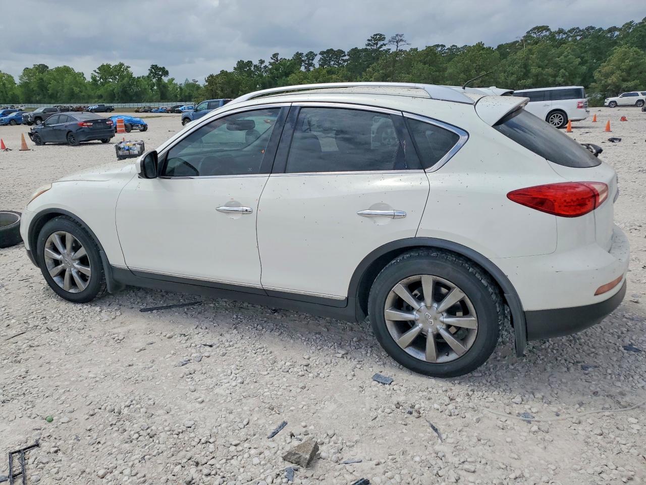 2013 Infiniti Ex37 Base White vin: JN1BJ0HP1DM430242