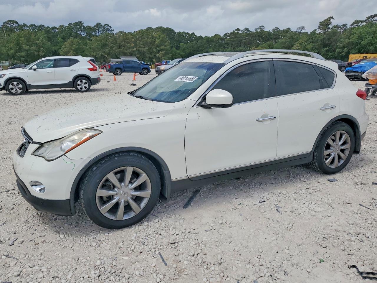 2013 Infiniti Ex37 Base White vin: JN1BJ0HP1DM430242