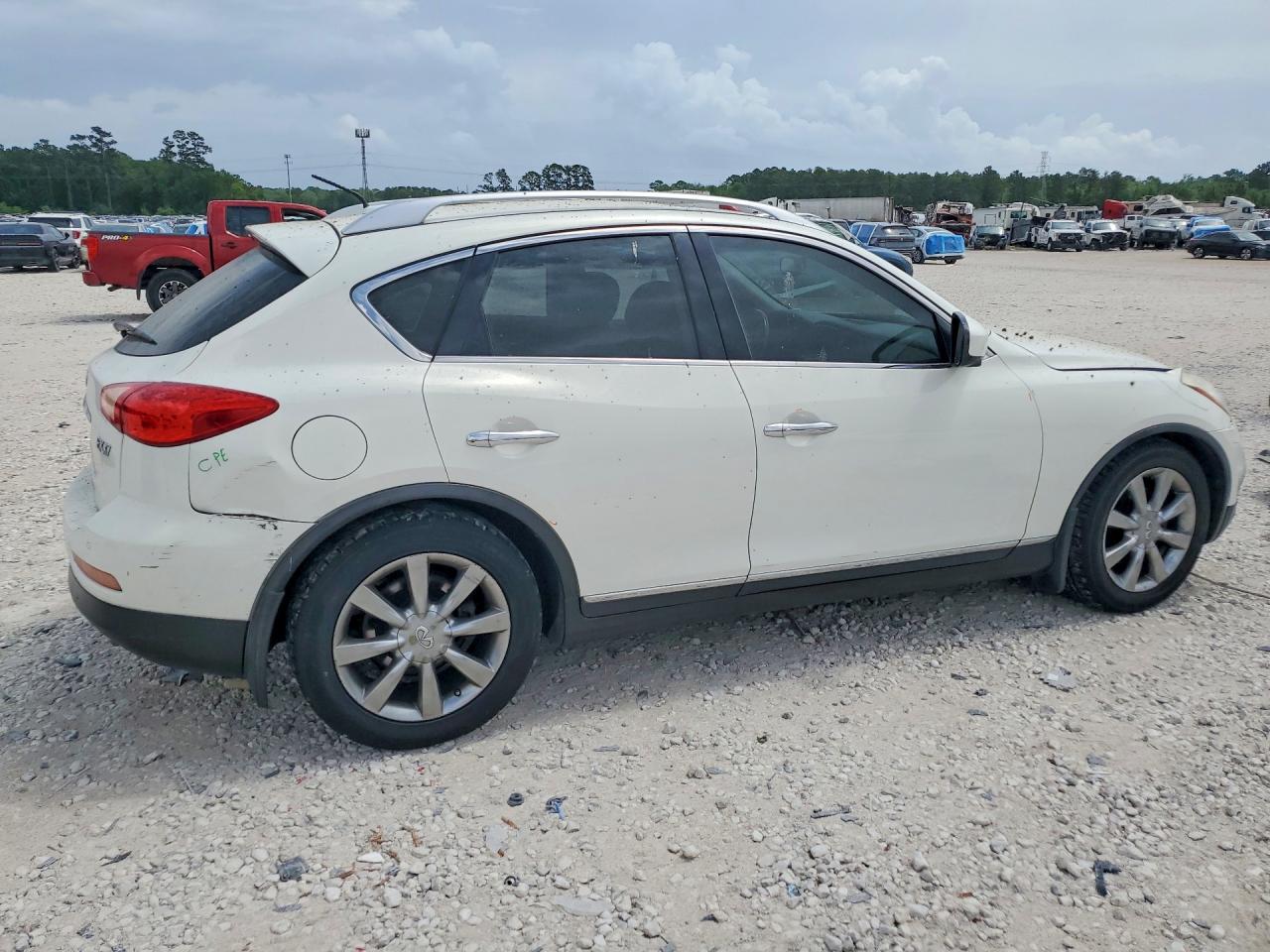 2013 Infiniti Ex37 Base White vin: JN1BJ0HP1DM430242
