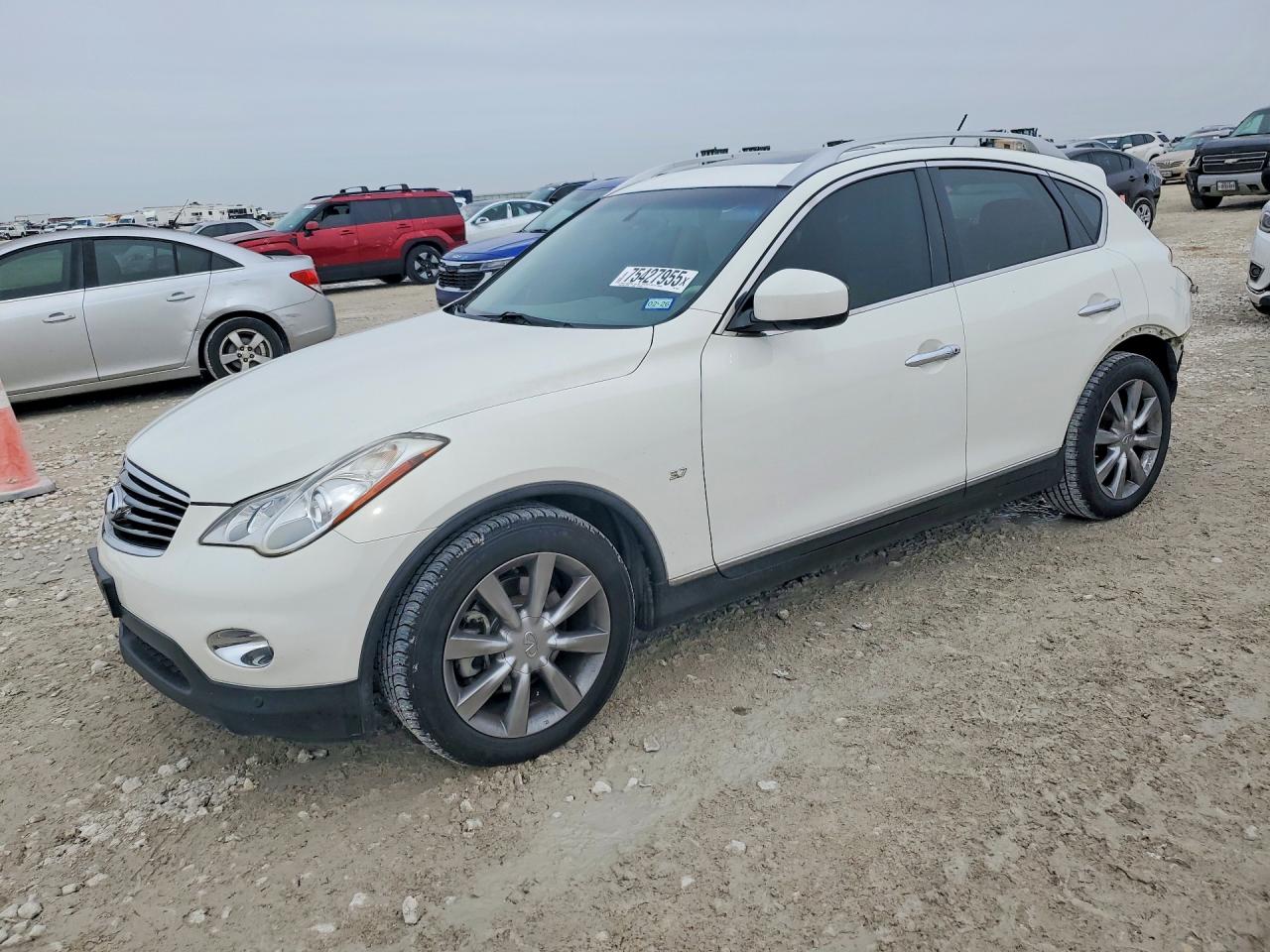 2015 Infiniti Qx50 Белый vin: JN1BJ0HP1FM730091