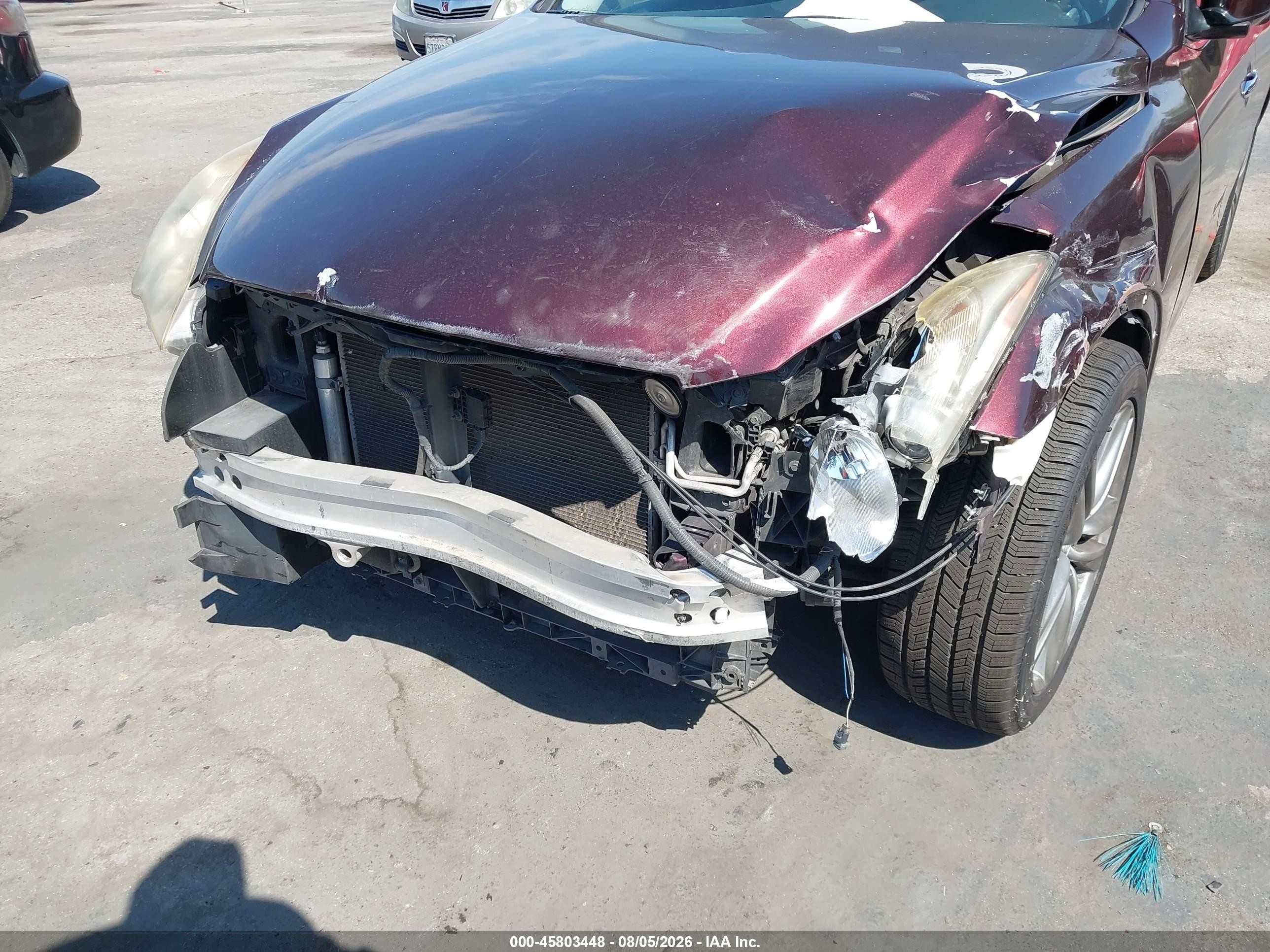 2013 Infiniti Ex37 Journey Burgundy vin: JN1BJ0HP2DM430105