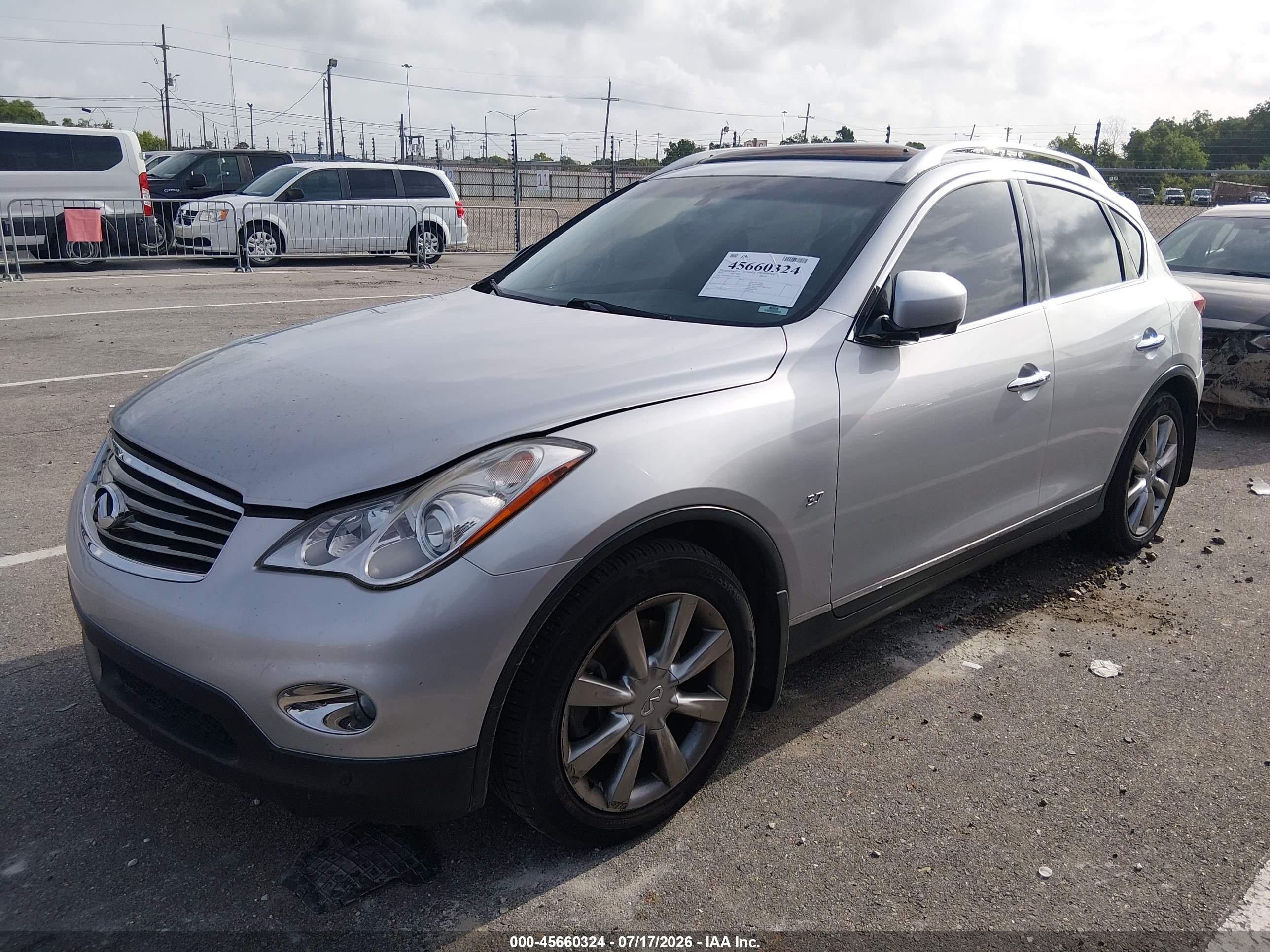 2015 Infiniti Qx50 Journey Silver vin: JN1BJ0HP2FM730200