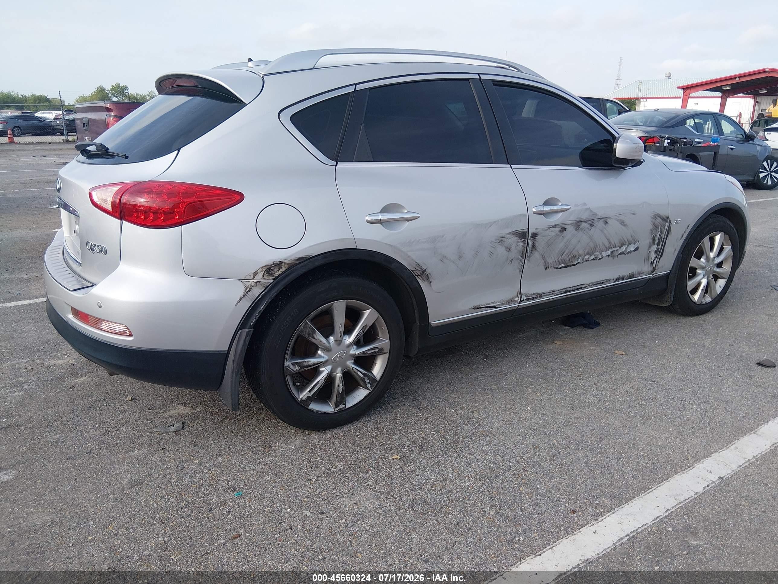 2015 Infiniti Qx50 Journey Silver vin: JN1BJ0HP2FM730200