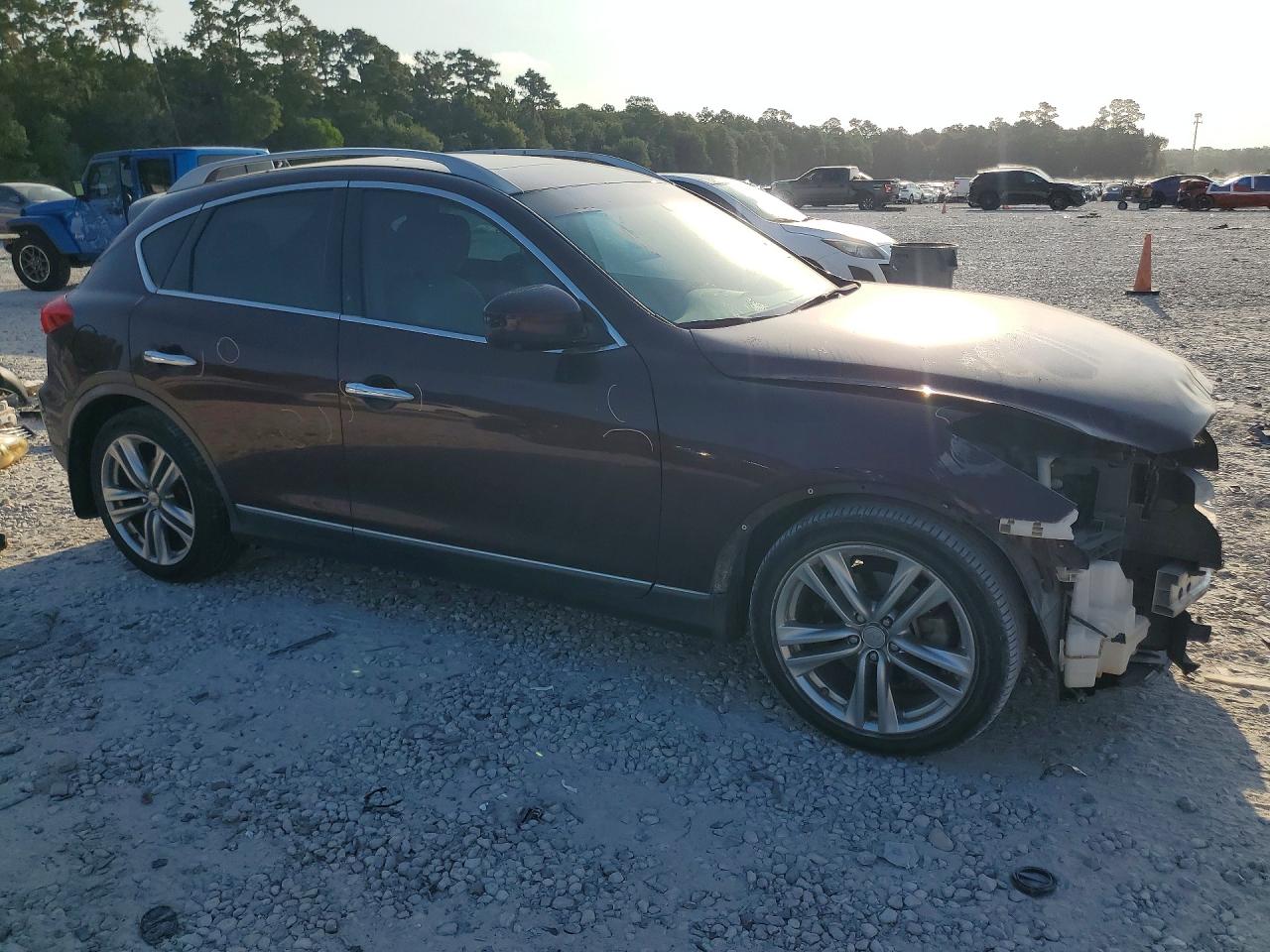 2013 Infiniti Ex37 Base Burgundy vin: JN1BJ0HP3DM430548