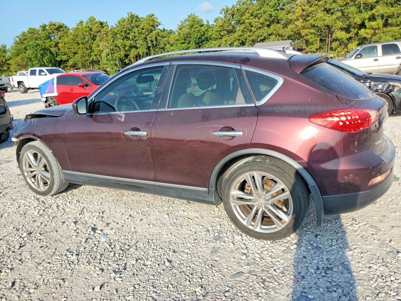 2013 Infiniti Ex37 Base Burgundy vin: JN1BJ0HP3DM430548