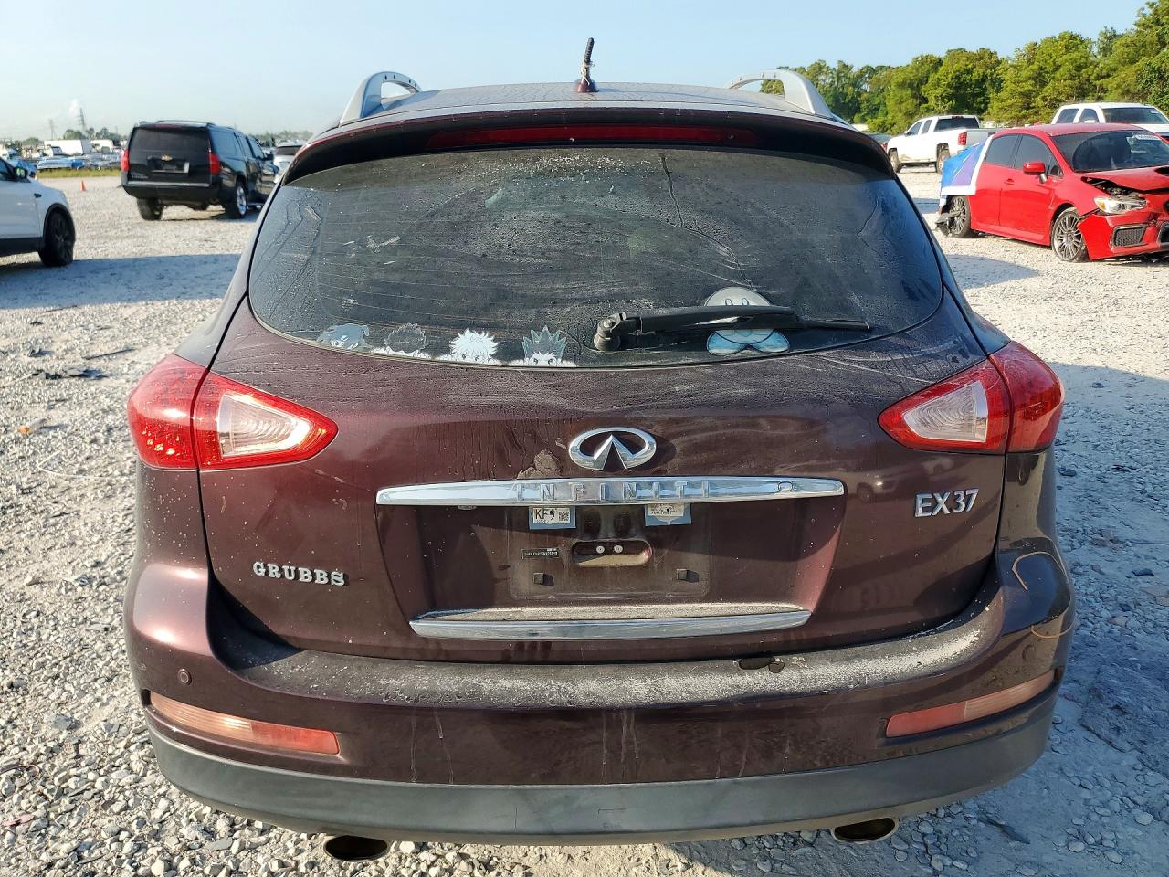 2013 Infiniti Ex37 Base Burgundy vin: JN1BJ0HP3DM430548