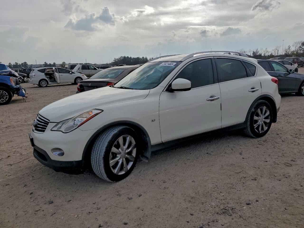 2015 Infiniti Qx50 White vin: JN1BJ0HP4FM730490