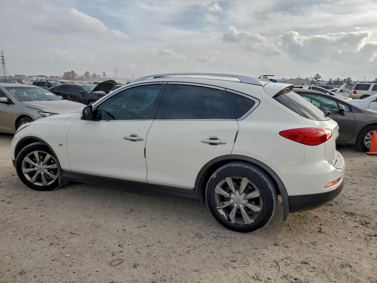 2015 Infiniti Qx50 White vin: JN1BJ0HP4FM730490