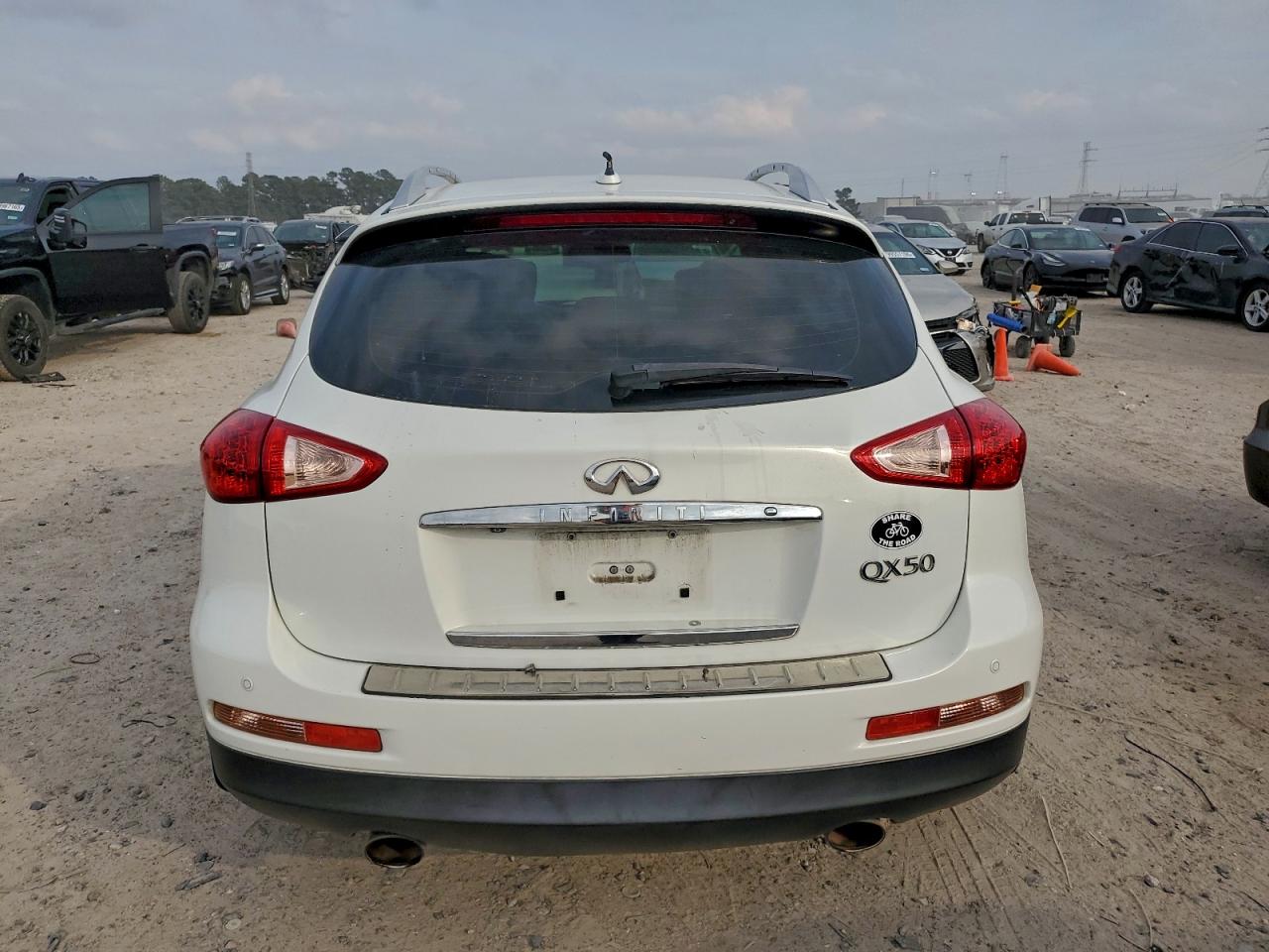 2015 Infiniti Qx50 White vin: JN1BJ0HP4FM730490
