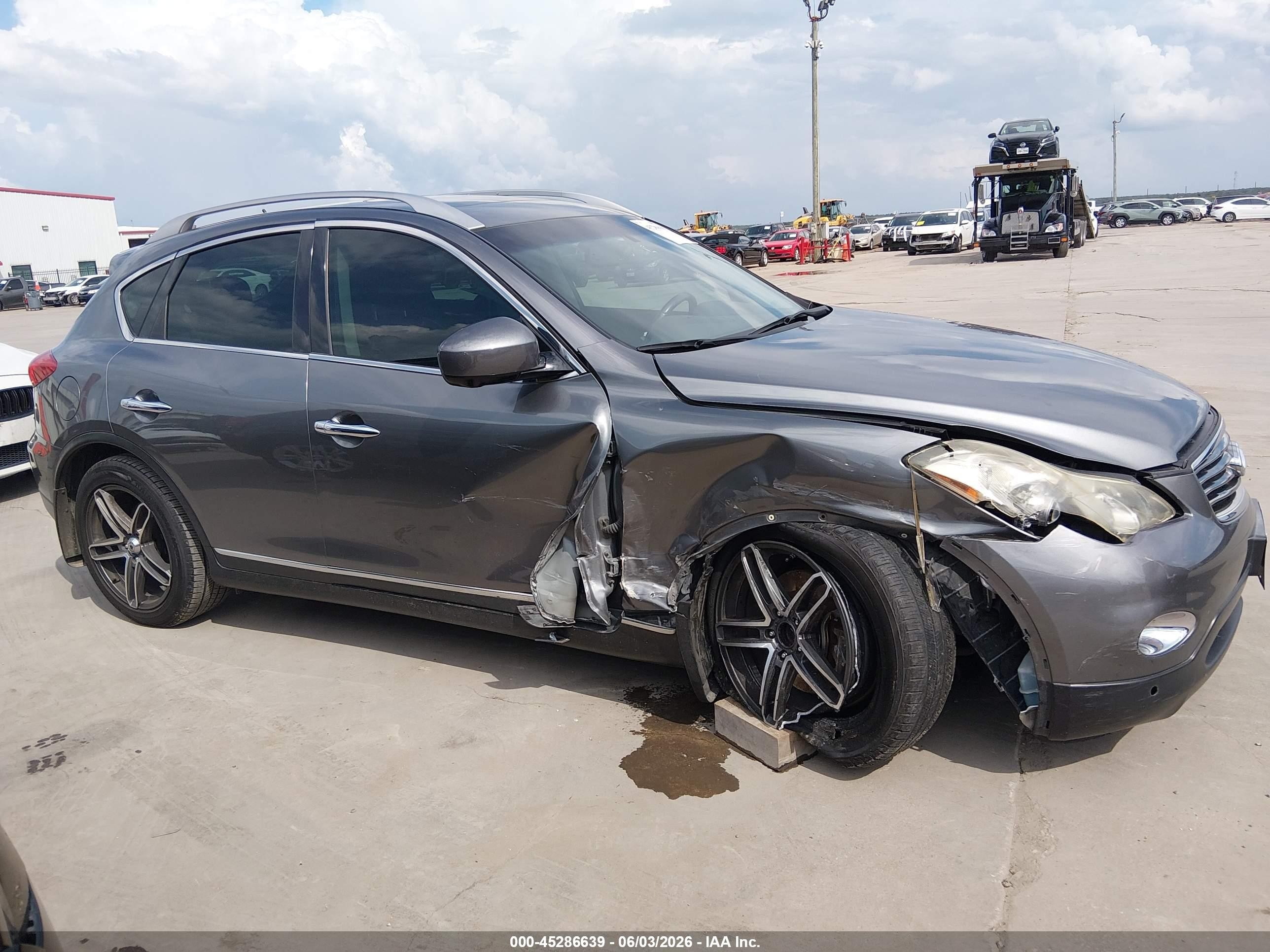 2013 Infiniti Ex37 Journey Серый vin: JN1BJ0HP5DM430096